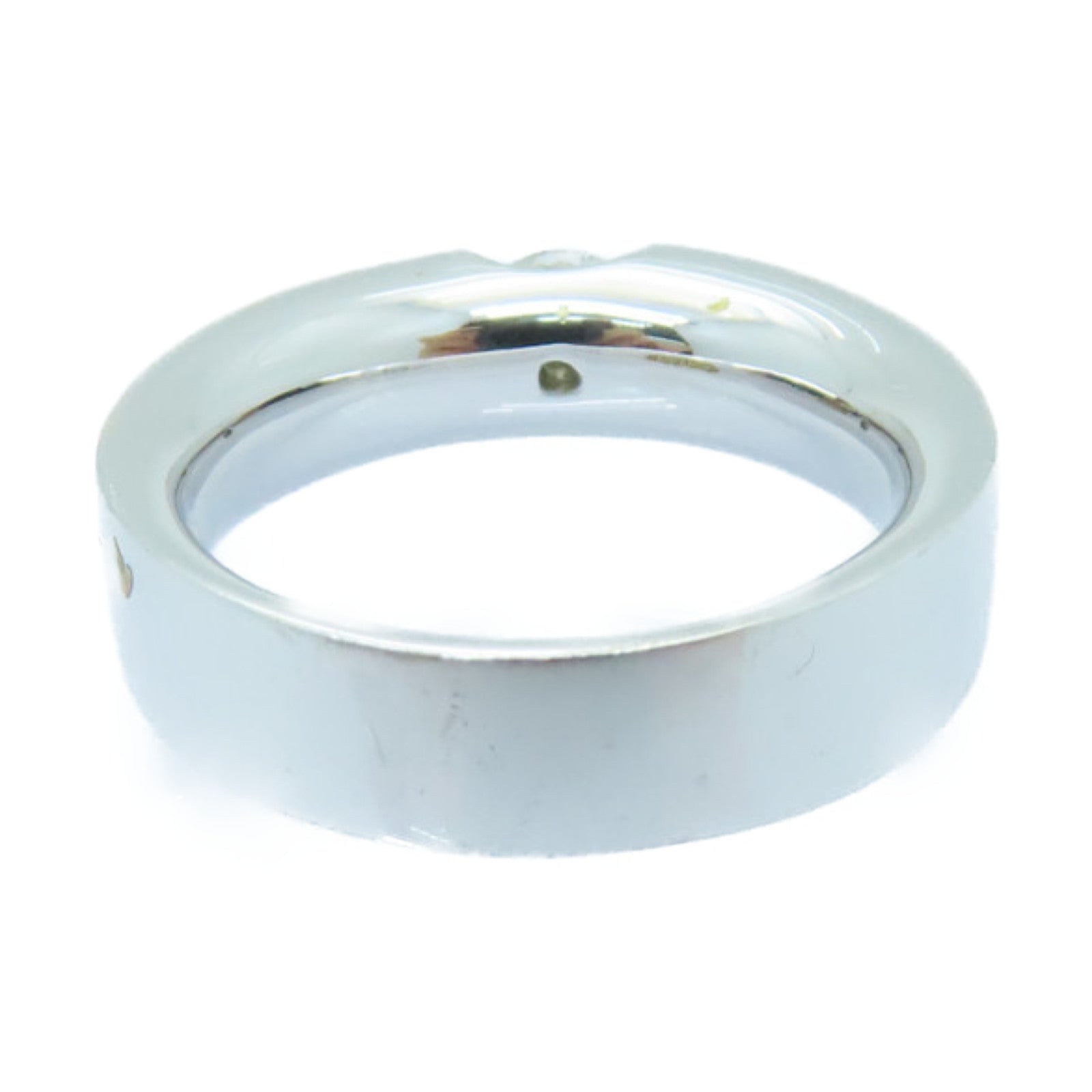 JEWELRY 18K White Gold Diamond Ring 0.51ct Diamond Ring US#5