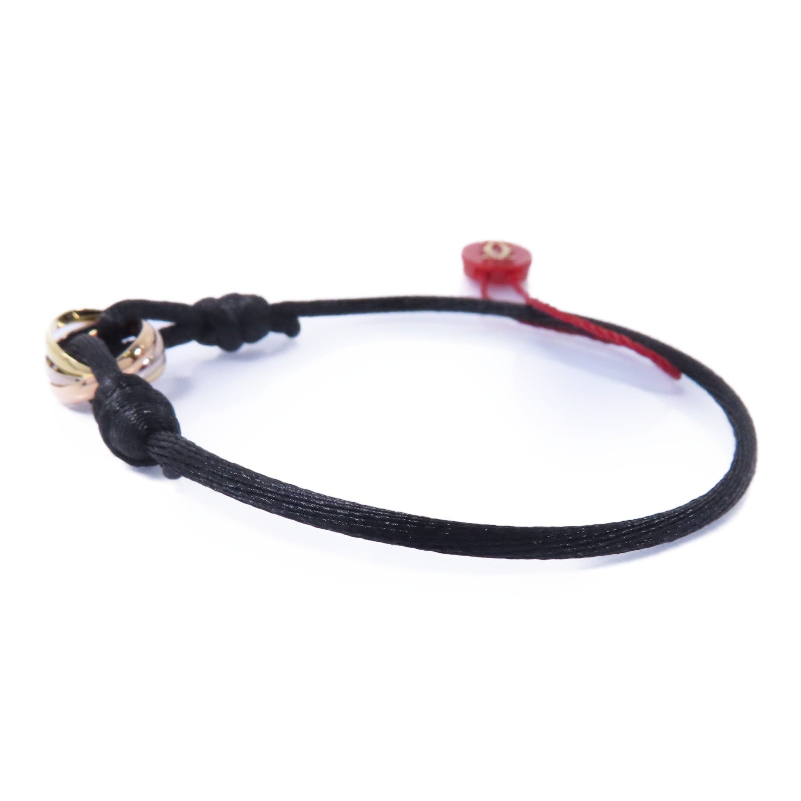 CARTIER 絲質/18K黄金/玫瑰金/白金Trinity Bracelet手鏈