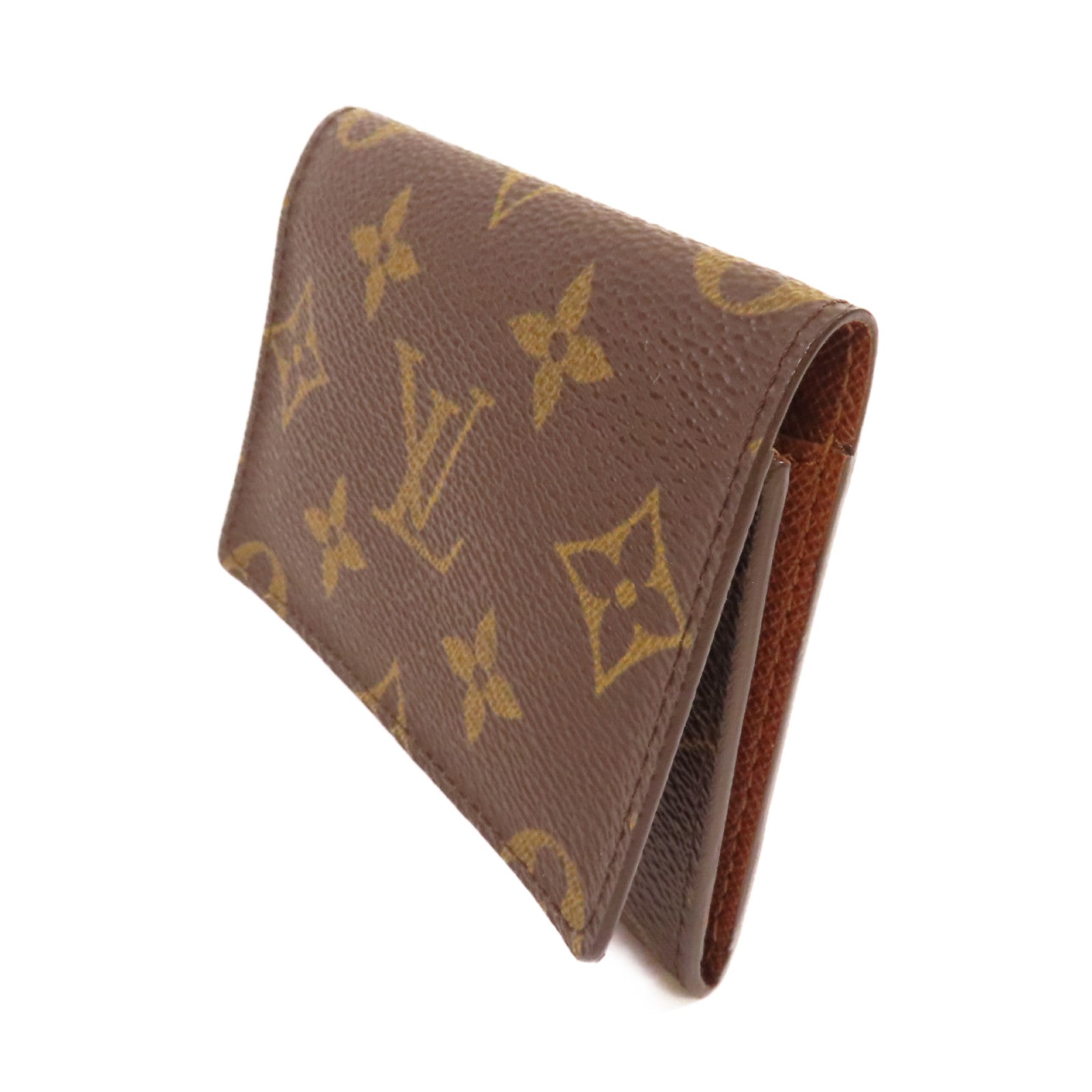 LOUIS VUITTON Monogram Enveloppe Carte de Visite Card Case卡片套啡色