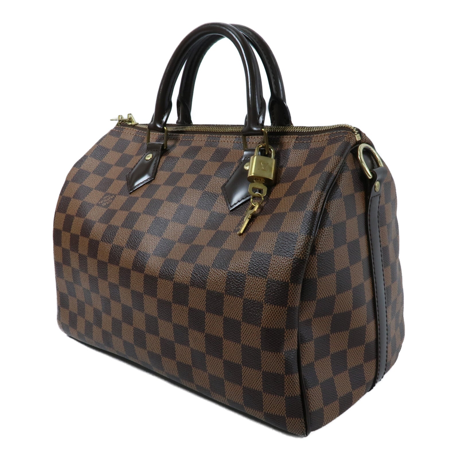 LOUIS VUITTON Damier Speedy Bandouliere 手挽肩背兩用袋