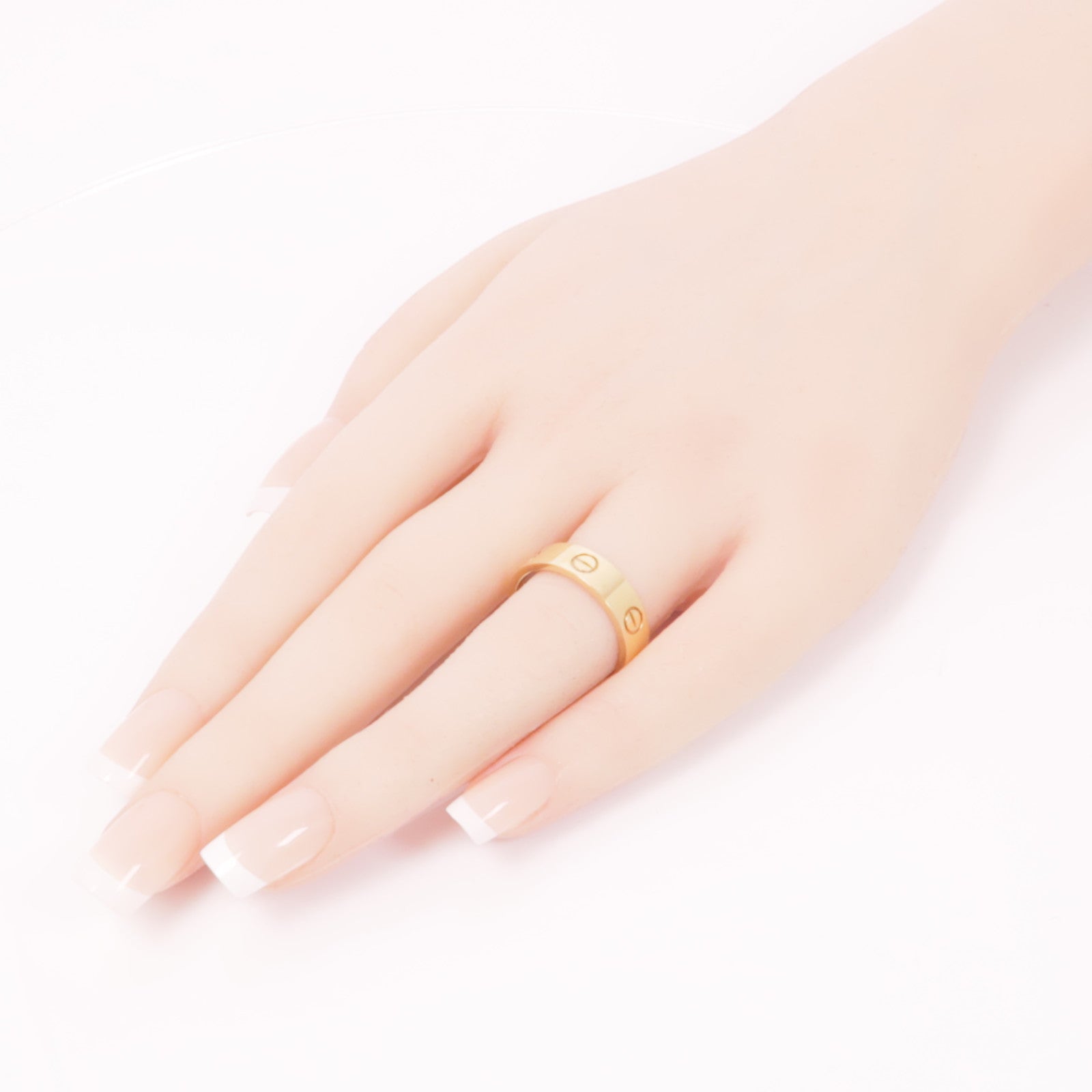 CARTIER 18K玫瑰金Love Ring戒指Cartier#58/US＃8.25