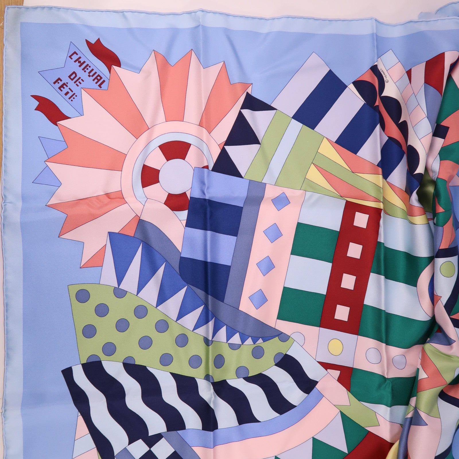 HERMES 絲質Scarf 90X90絲巾