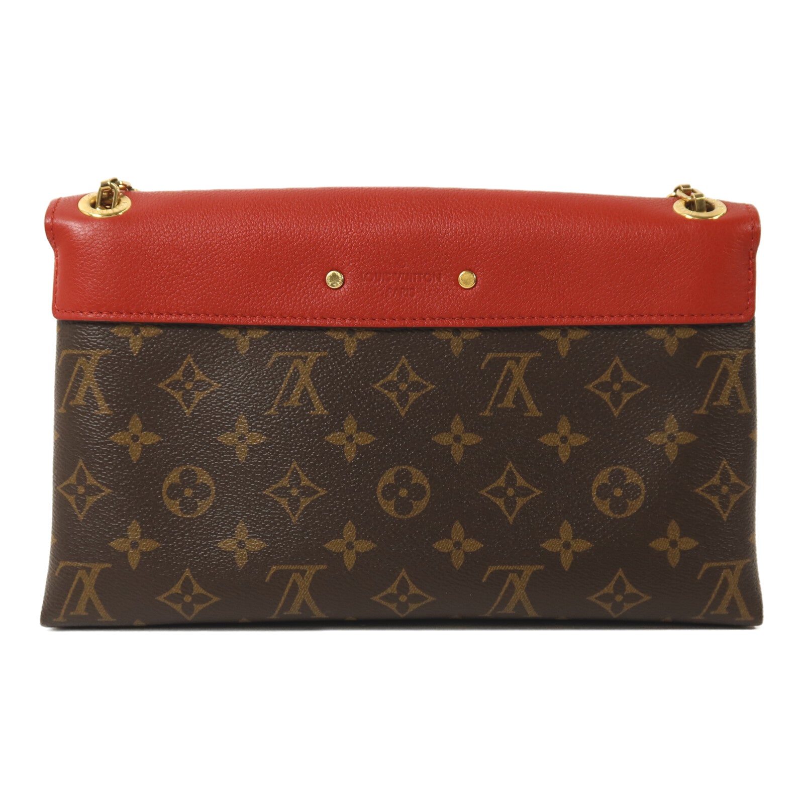 LOUIS VUITTON Monogram Pallas Chain Bag金扣鏈帶肩背袋