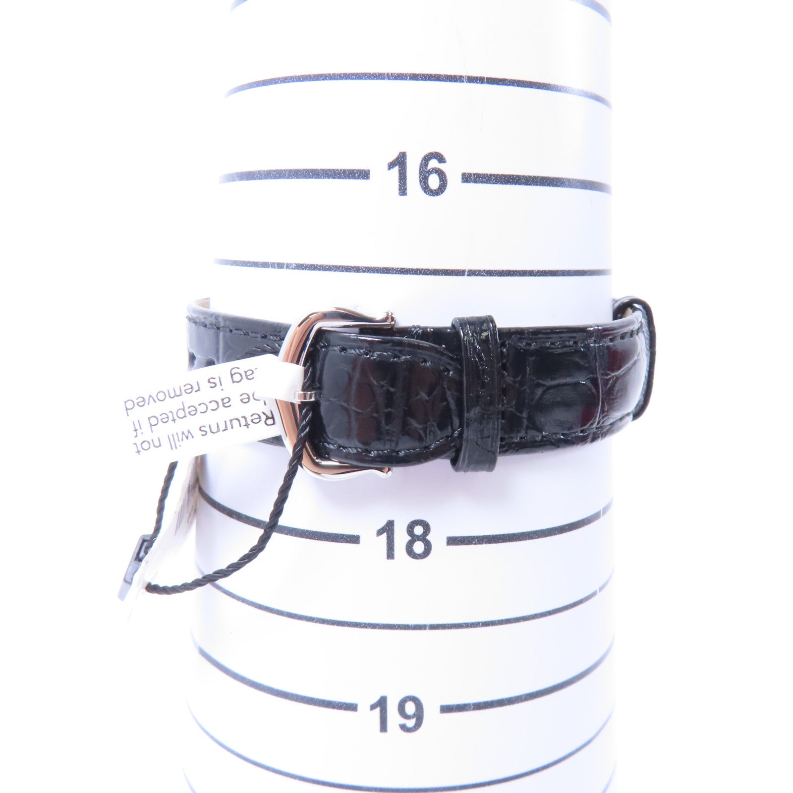 CARTIER Tank Must De Cartier不鏽鋼/鱷魚皮革帶手錶石英機芯黑色