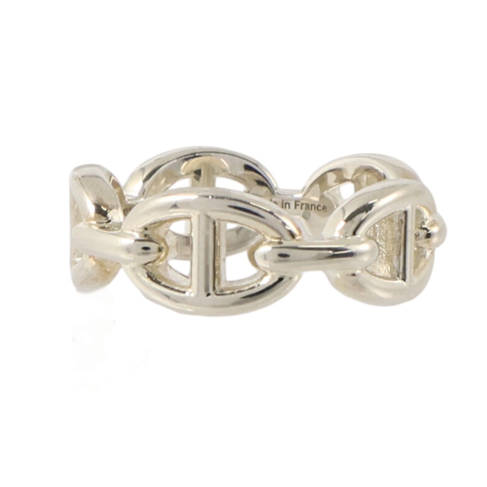 HERMES 925純銀Chaine d'Ancre Enchainee Ring戒指