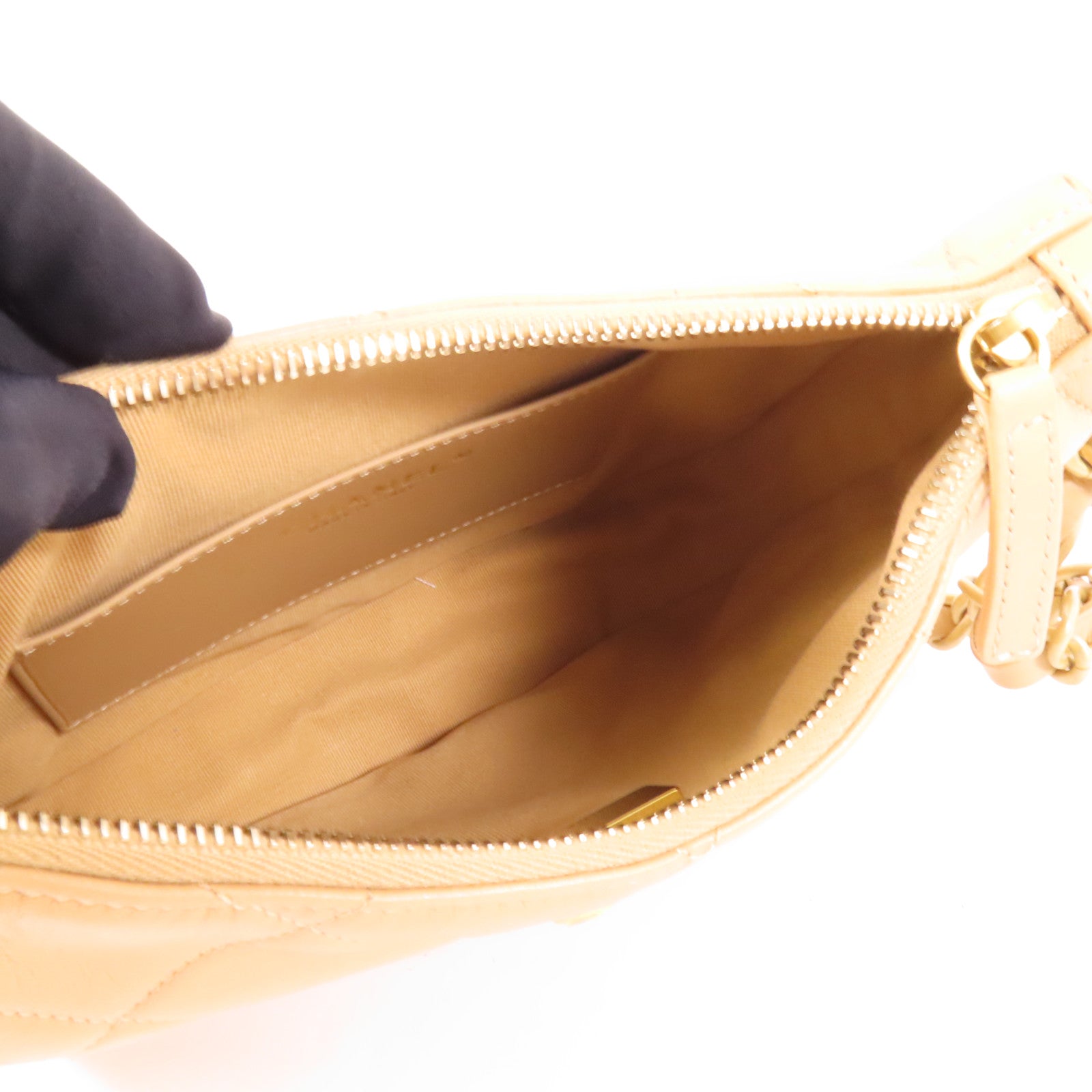 CHANEL 牛皮皮革Chain Shoulder金扣鏈帶肩背袋