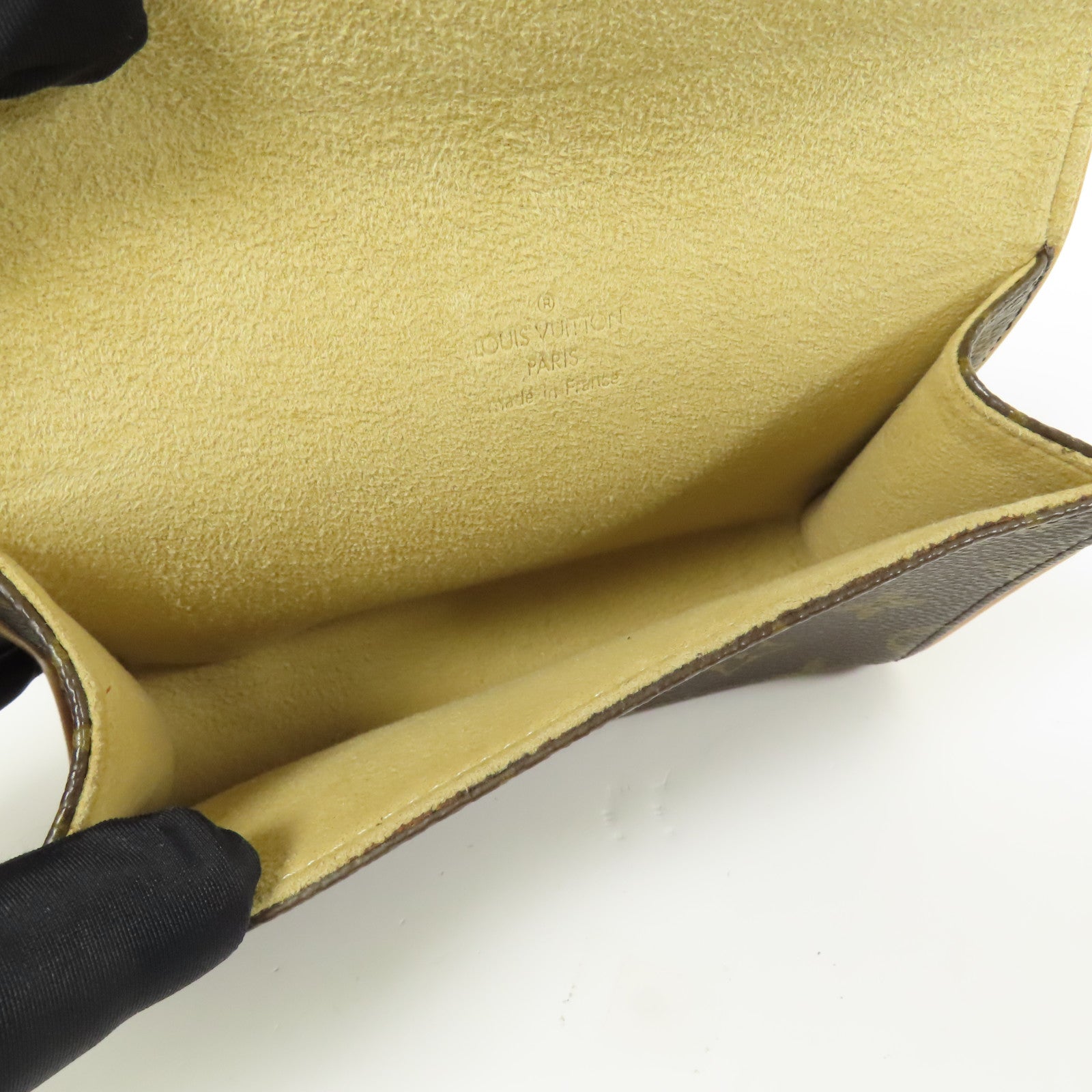 LOUIS VUITTON Monogram Pochette Florentine金扣腰包棕色