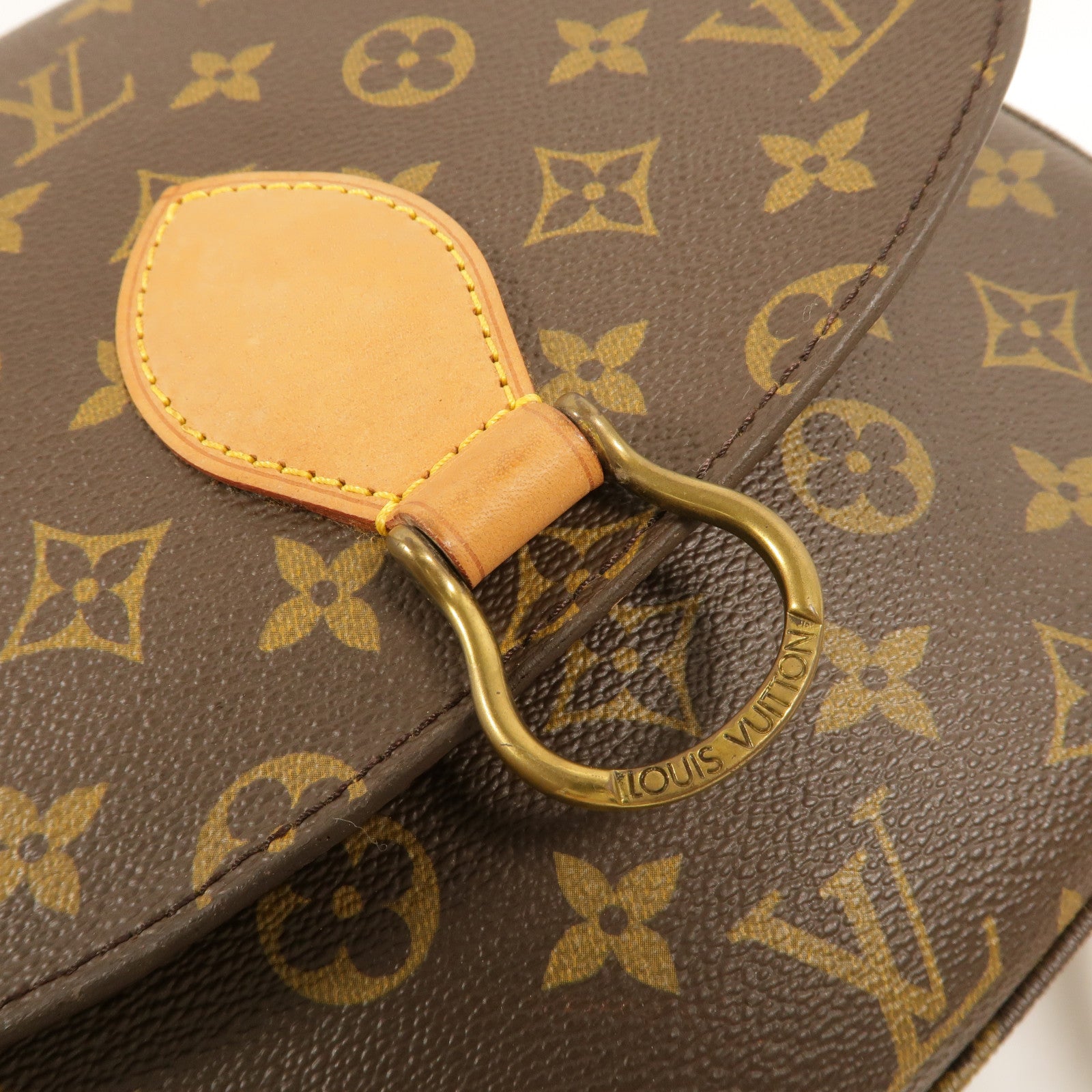 LOUIS VUITTON Monogram Saint Cloud GM金扣肩背袋