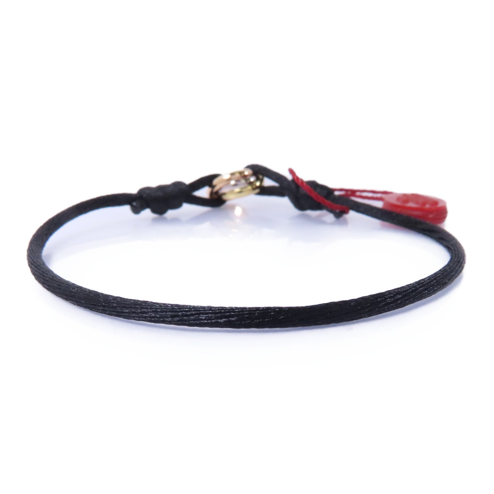 CARTIER 絲質/18K黄金/玫瑰金/白金Trinity Bracelet手鏈