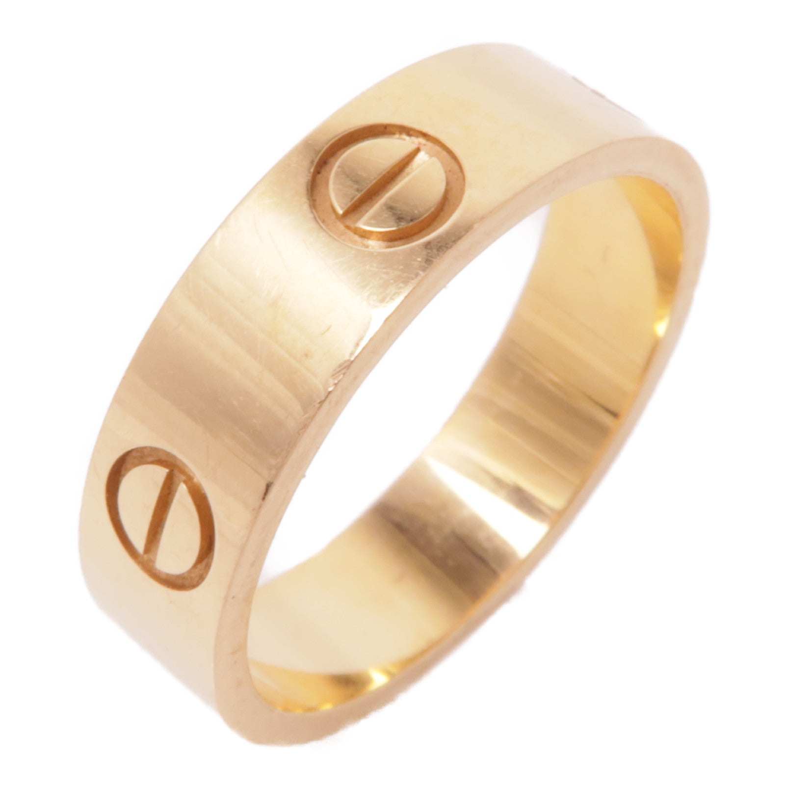 CARTIER 18K玫瑰金Love Ring戒指Cartier#58/US＃8.25