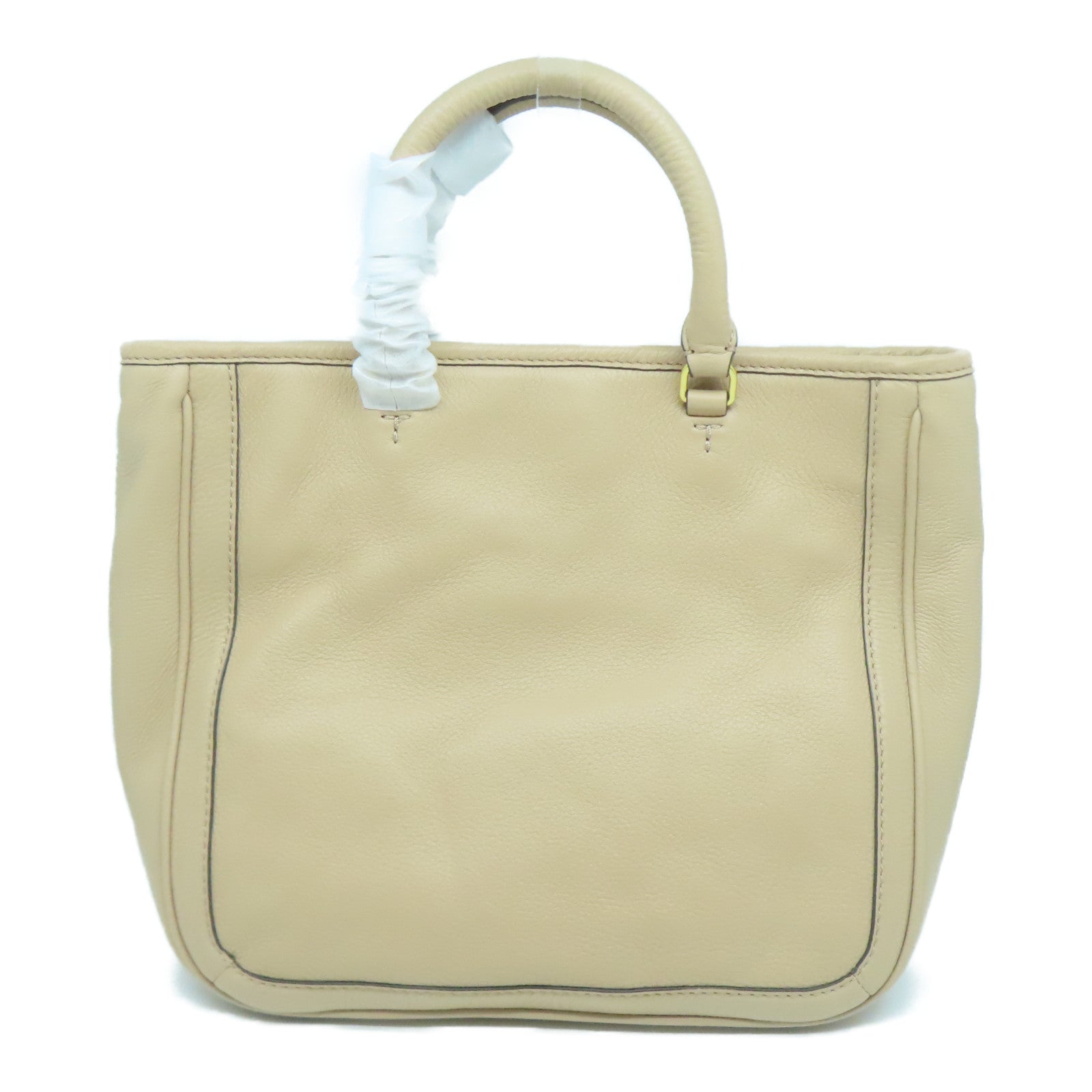 Tory Burch 【激減優惠】牛皮皮革2 Way Shoulder Bag金扣手挽肩背兩用袋米色