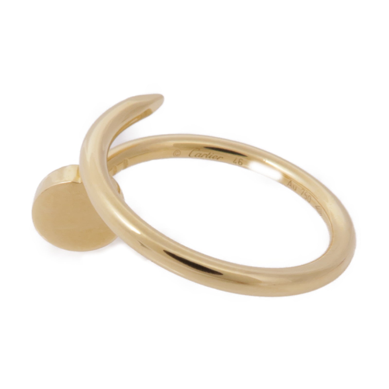 CARTIER 18K黃金Juste Un Clou戒指US#4.5