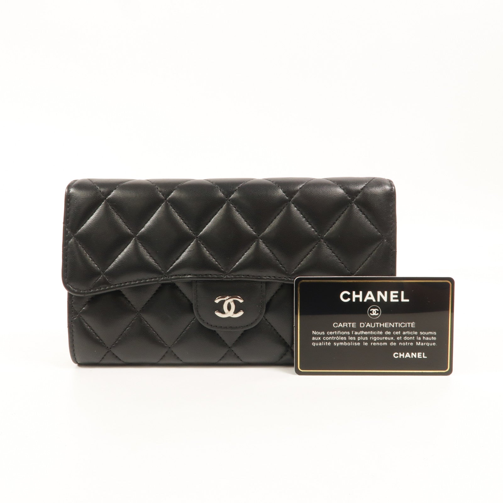 CHANEL 羊皮皮革Long Wallet長錢包