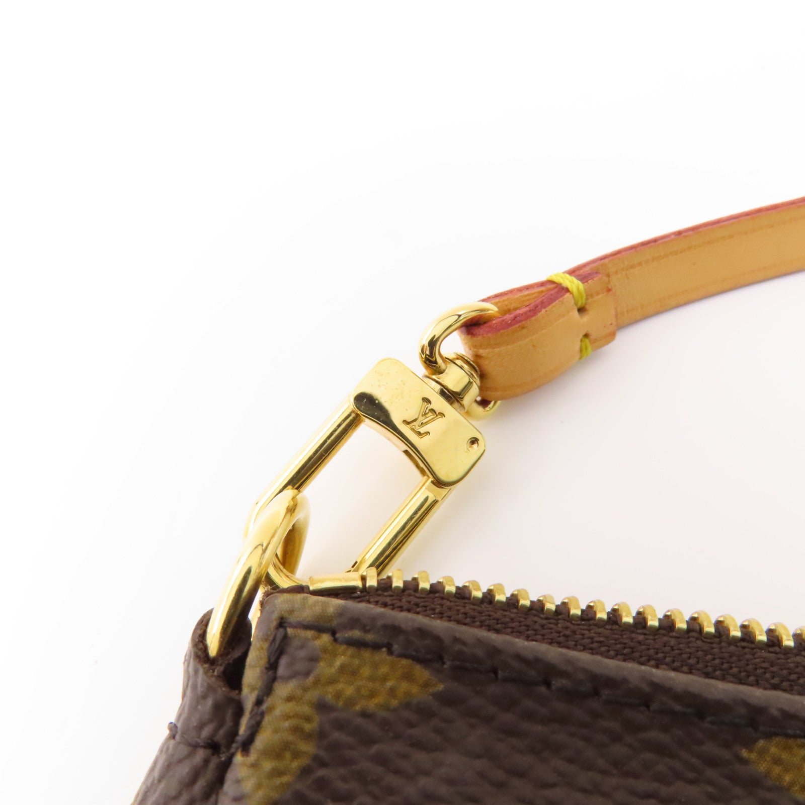 LOUIS VUITTON Monogram Pochette Accessoires金扣手挽袋