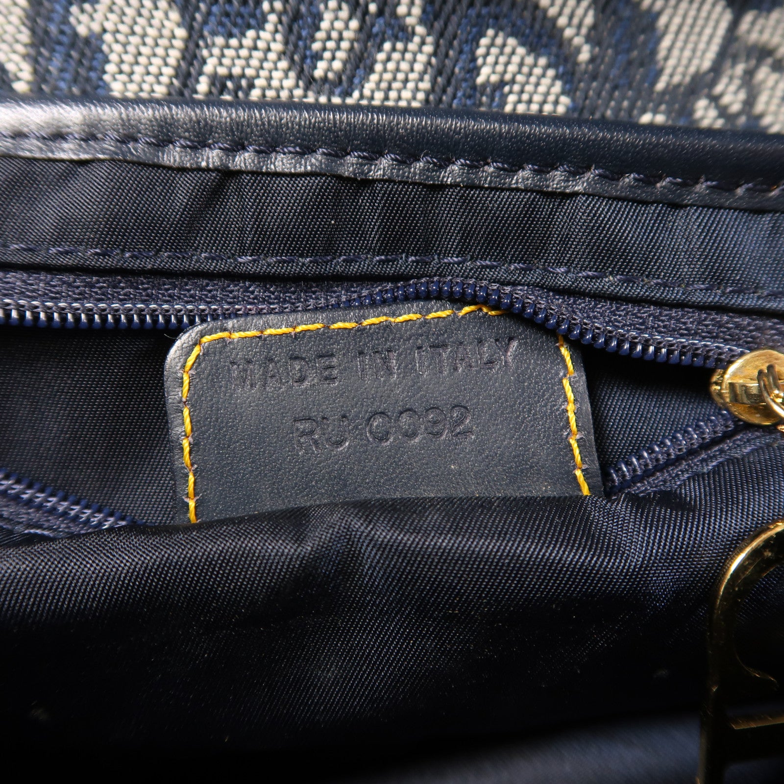 Dior 帆布Vintage Saddle金扣肩背袋