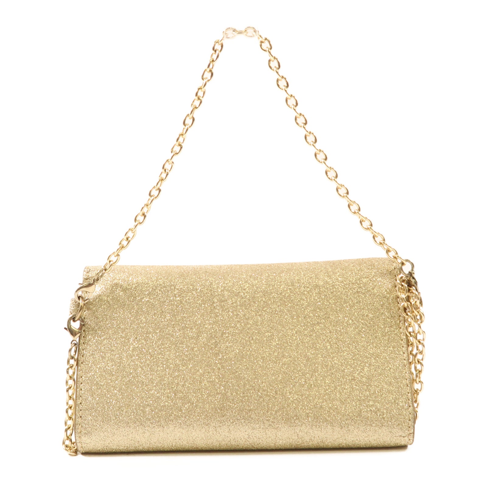 ANTEPRIMA GHW 2 Way Phone Holder Bag Calfskin Leather Gold