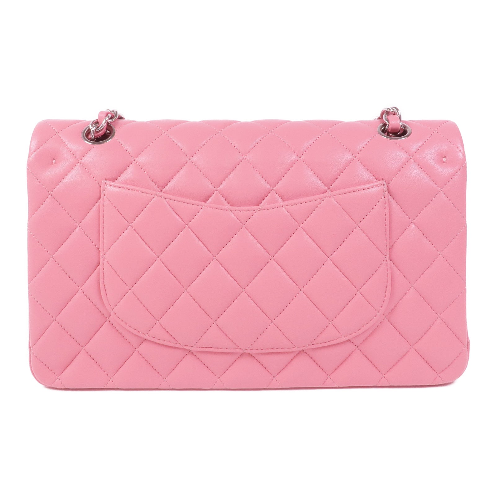 CHANEL 羊皮皮革Classic 25銀扣鏈帶肩背袋