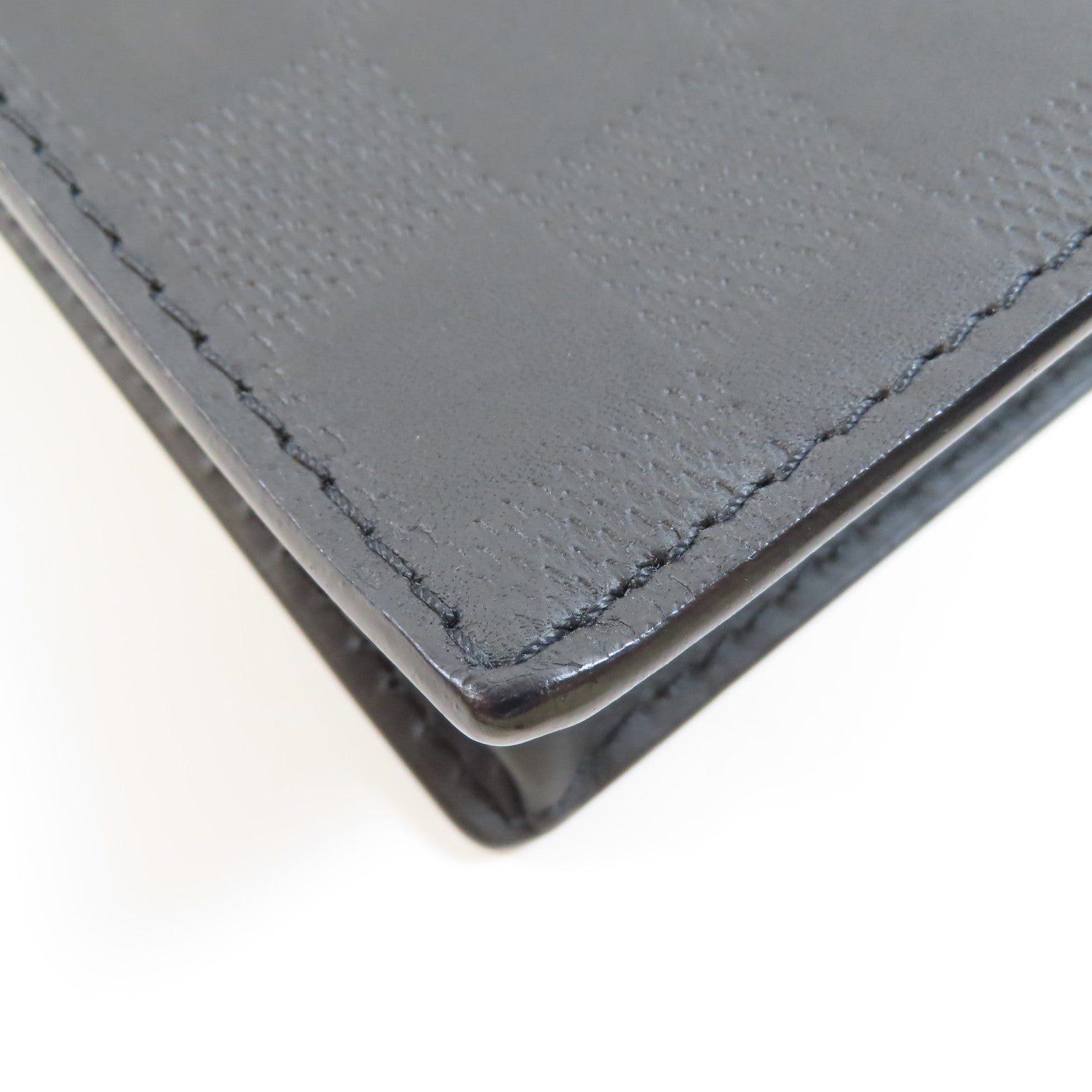LOUIS VUITTON Damier Infini New Pouch銀扣手拿包黑色