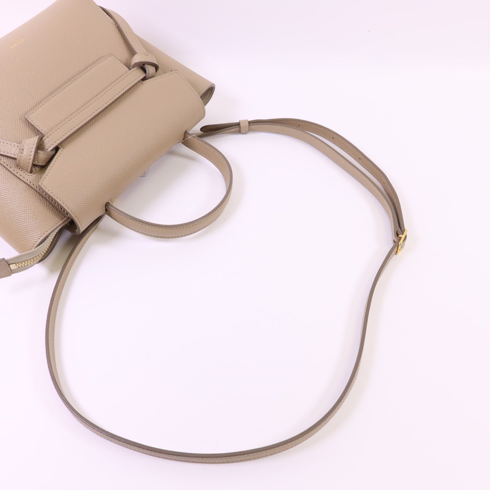CELINE 牛皮皮革Belt Bag Nano金扣肩背袋