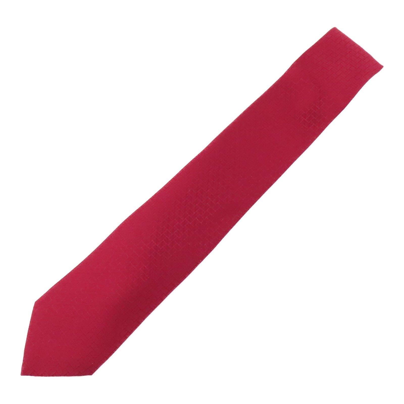 HERMES Tie Red Silk
