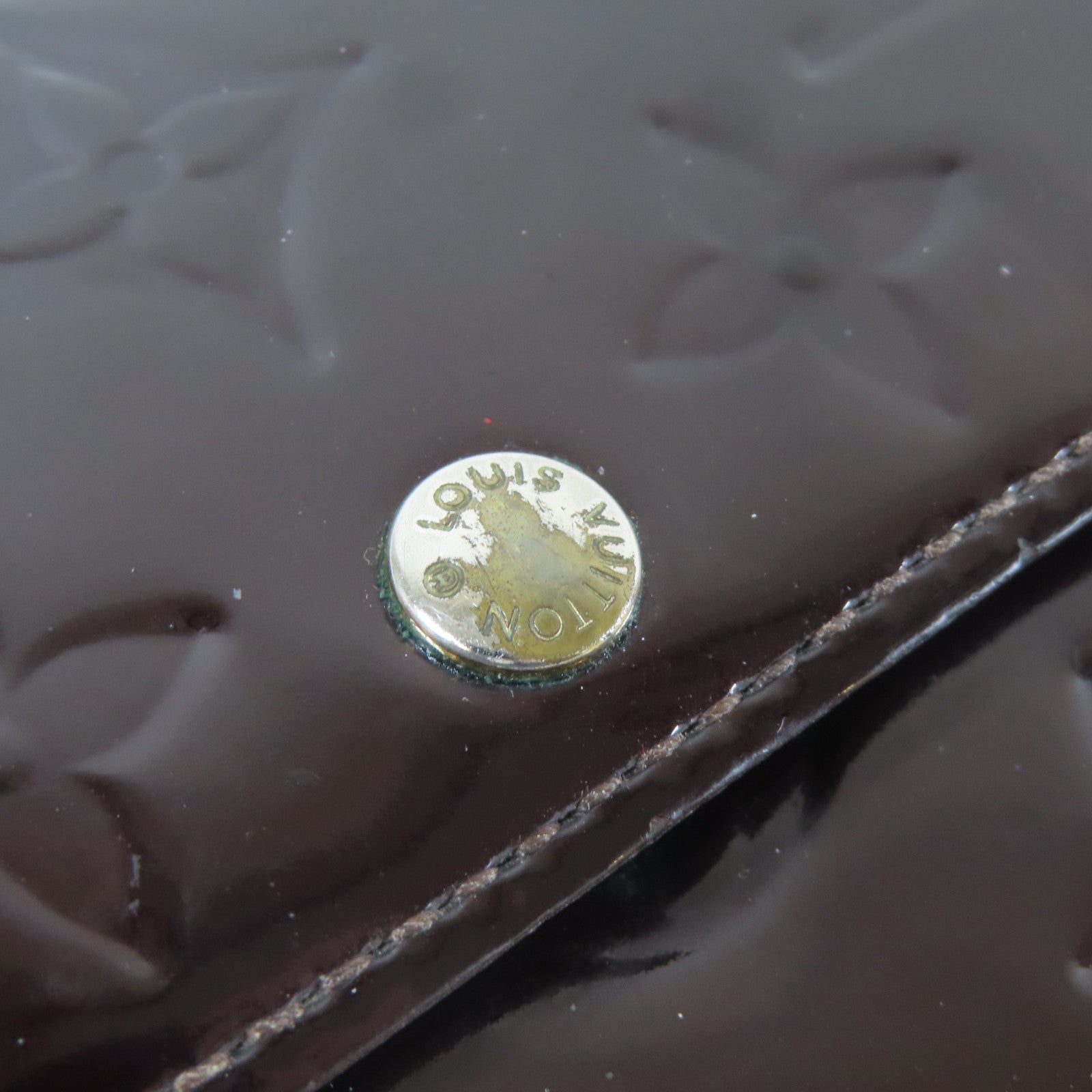 LOUIS VUITTON 【激減優惠】Vernis Long Wallet金扣長錢包黑色