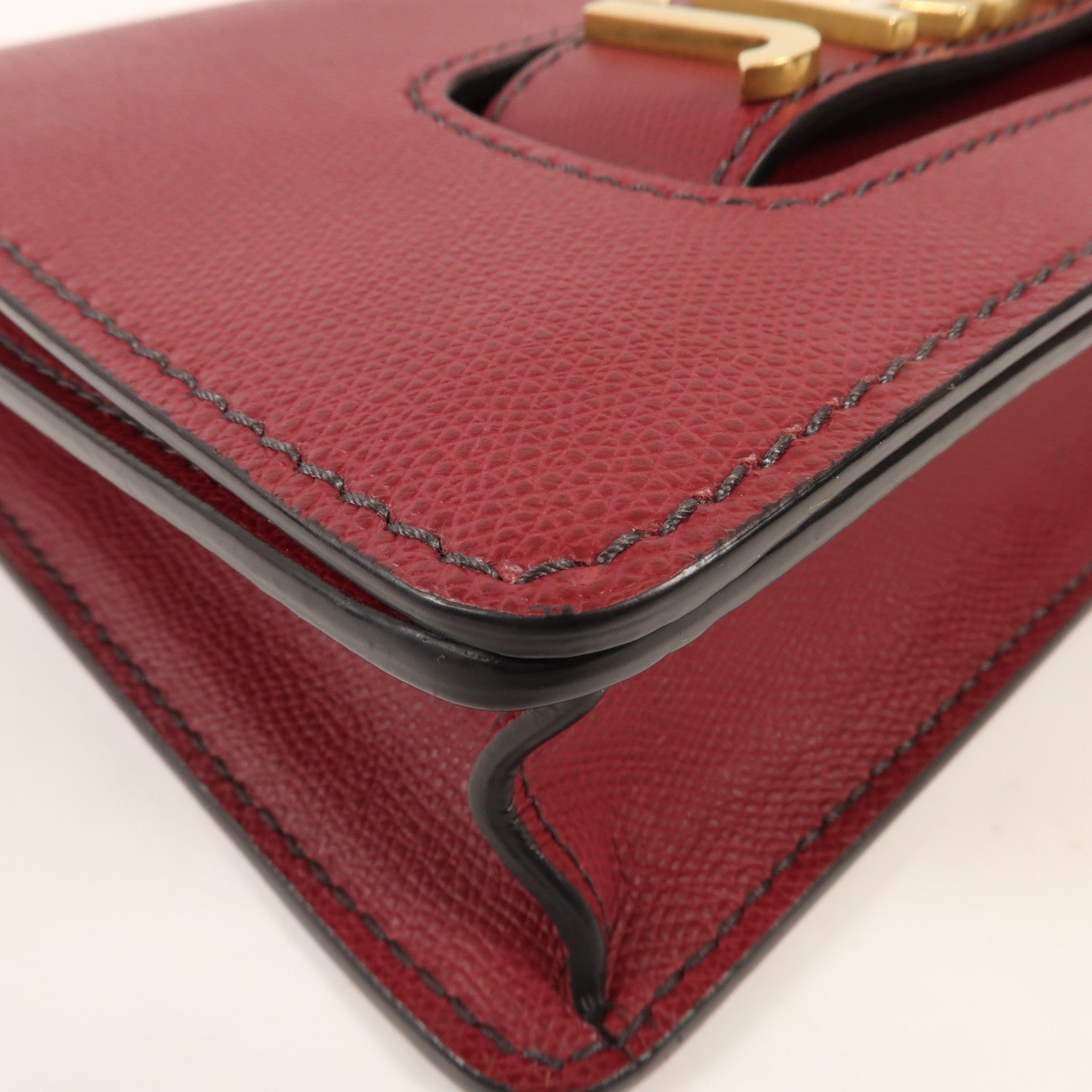 Dior 牛皮皮革J'aDior金扣鏈帶肩背袋