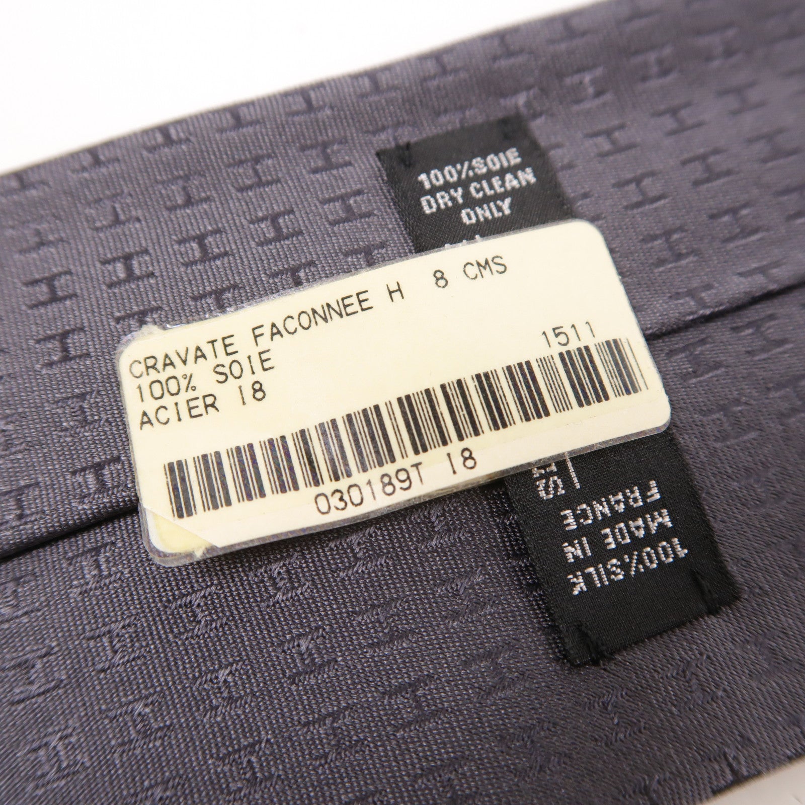 HERMES 絲質Faconnee H Tie領帶