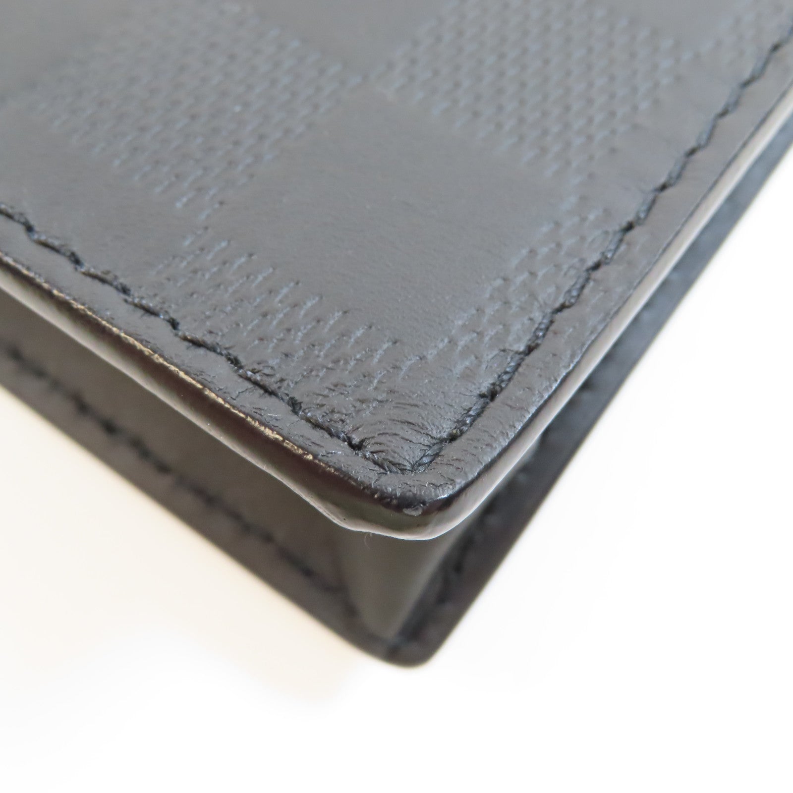 LOUIS VUITTON Damier Infini New Pouch銀扣手拿包黑色