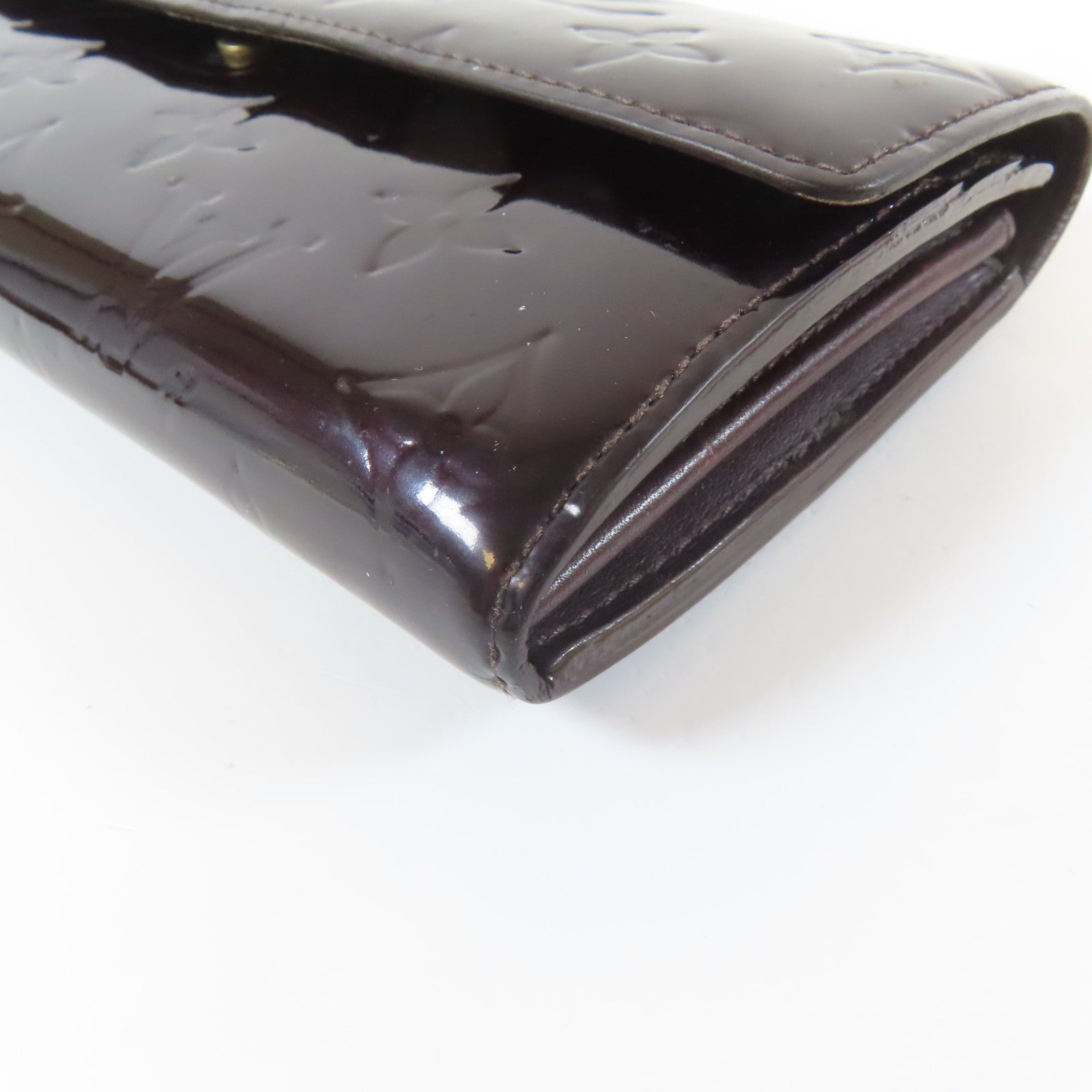 LOUIS VUITTON 【激減優惠】Vernis Long Wallet金扣長錢包黑色