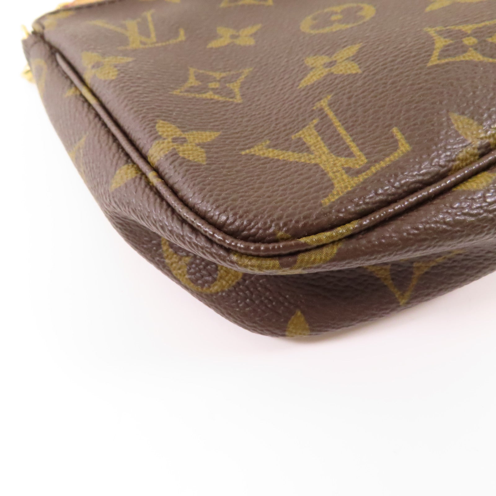 LOUIS VUITTON Monogram Pochette Accessoires金扣手挽袋