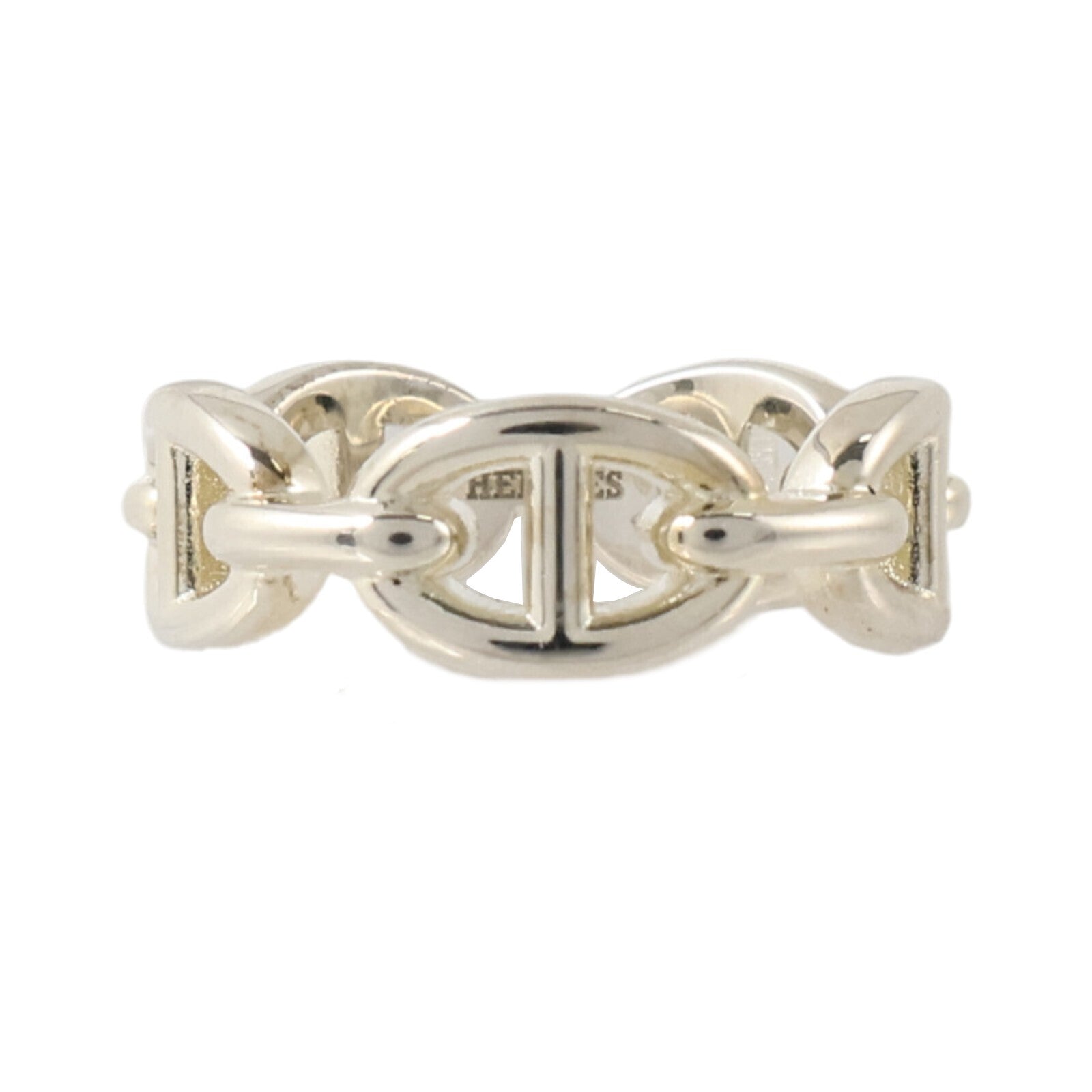 HERMES 925純銀Chaine d'Ancre Enchainee Ring戒指