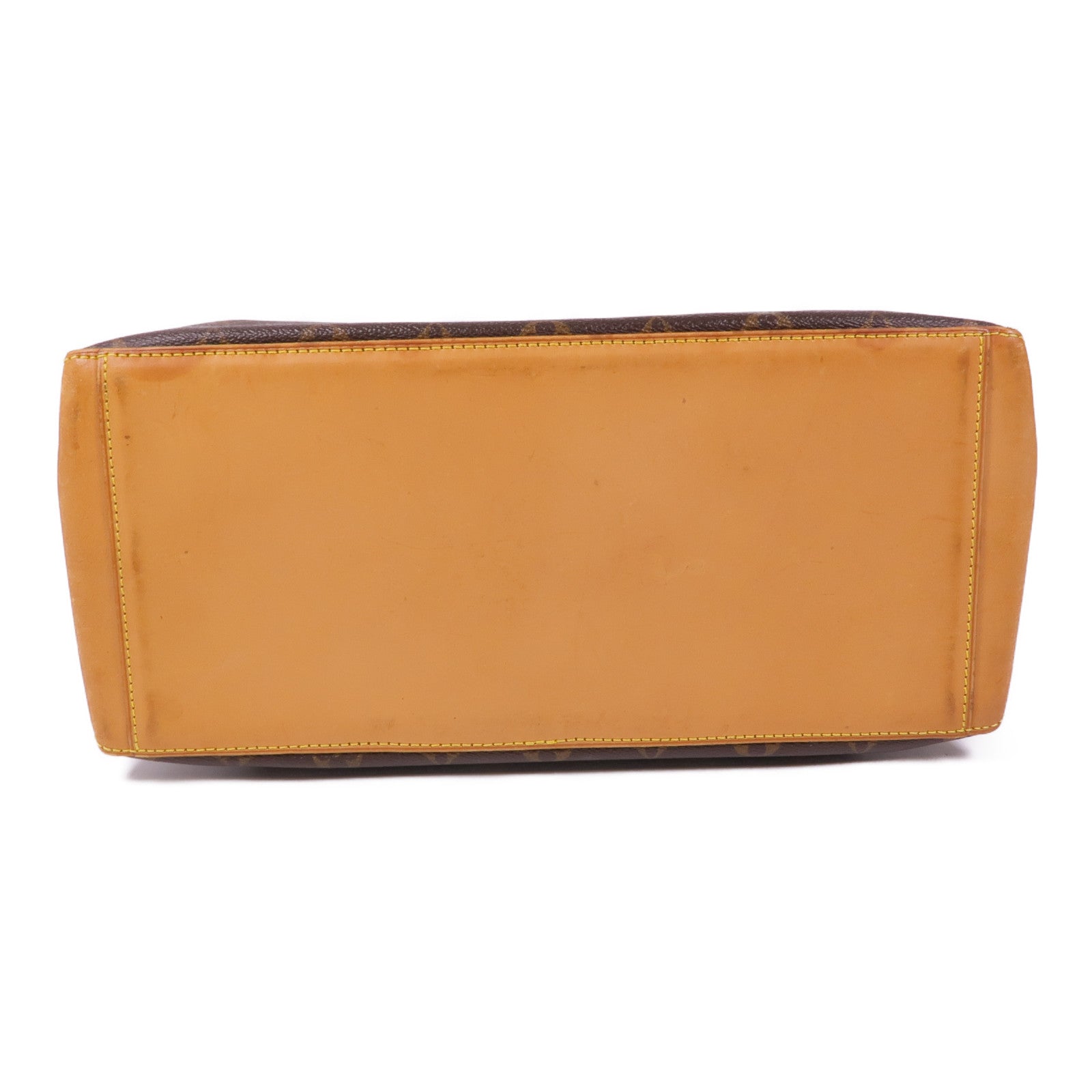 LOUIS VUITTON Monogram Cabas Mezzo金扣肩背袋/手挽袋棕色