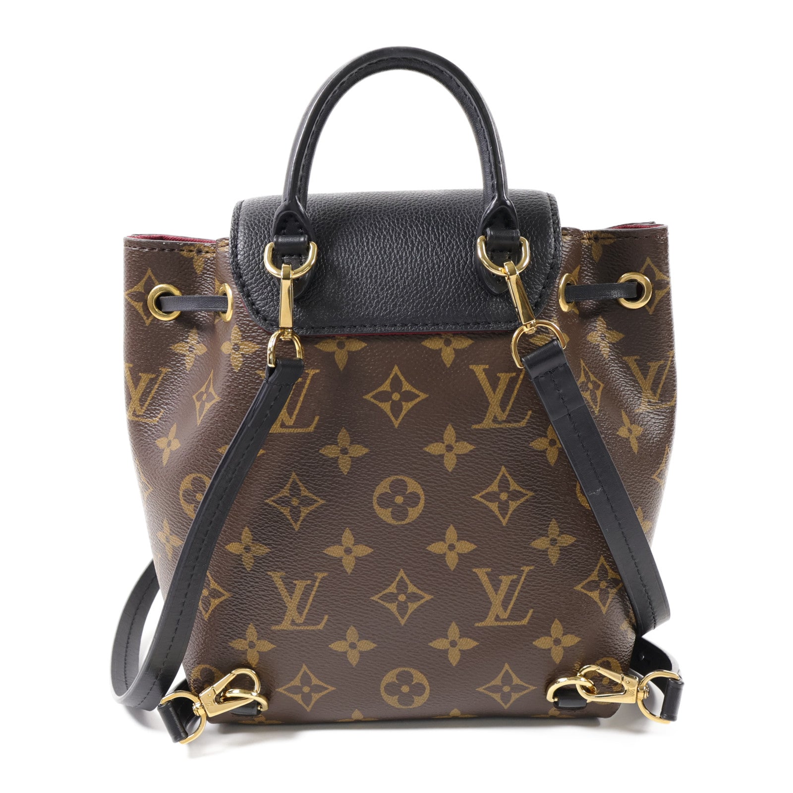 LOUIS VUITTON Monogram Montsouris BB金扣背包