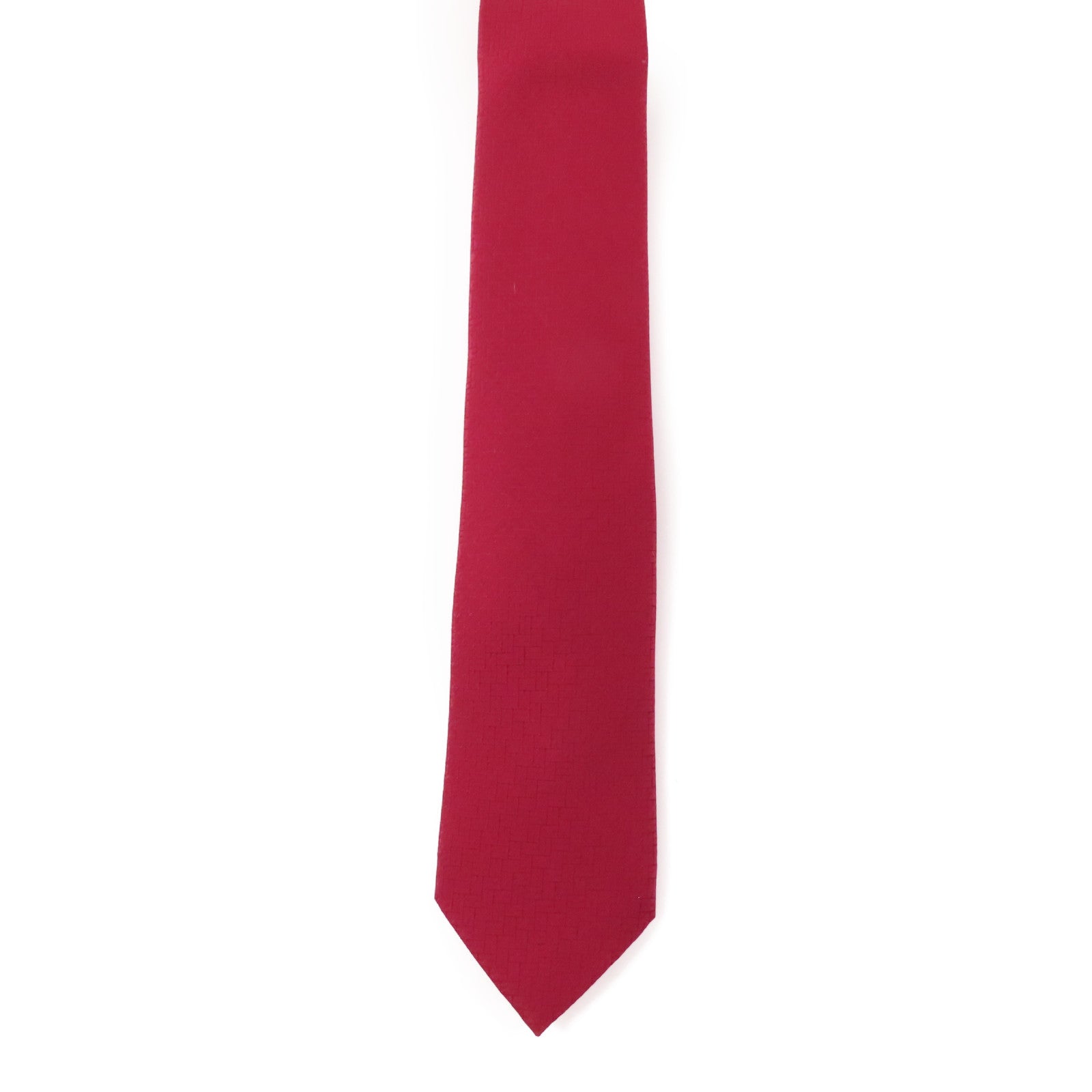 HERMES Tie Red Silk