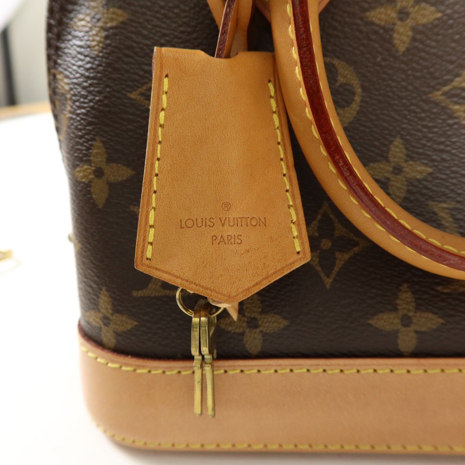 LOUIS VUITTON Monogram Alma BB金扣手挽肩背兩用袋
