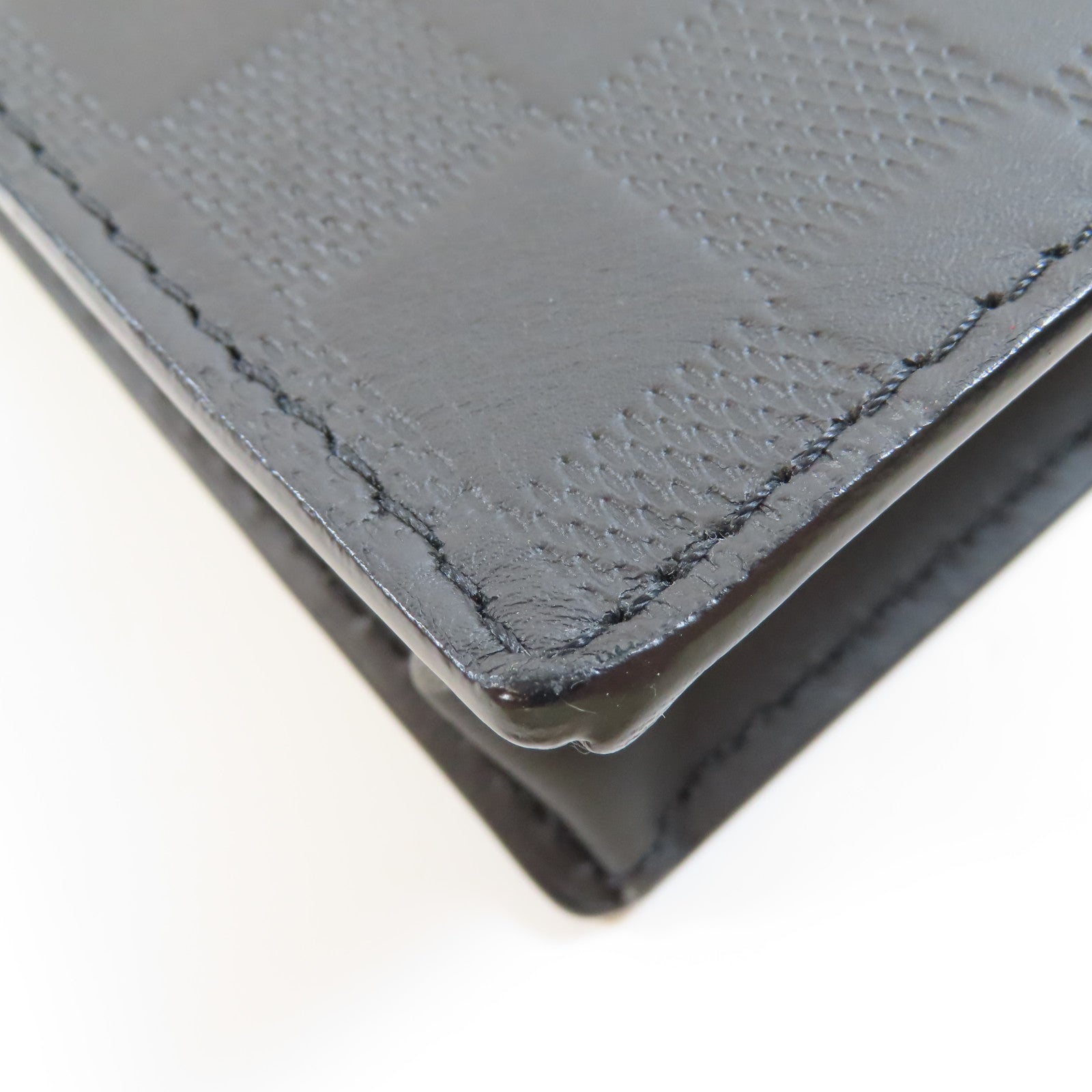 LOUIS VUITTON Damier Infini New Pouch銀扣手拿包黑色