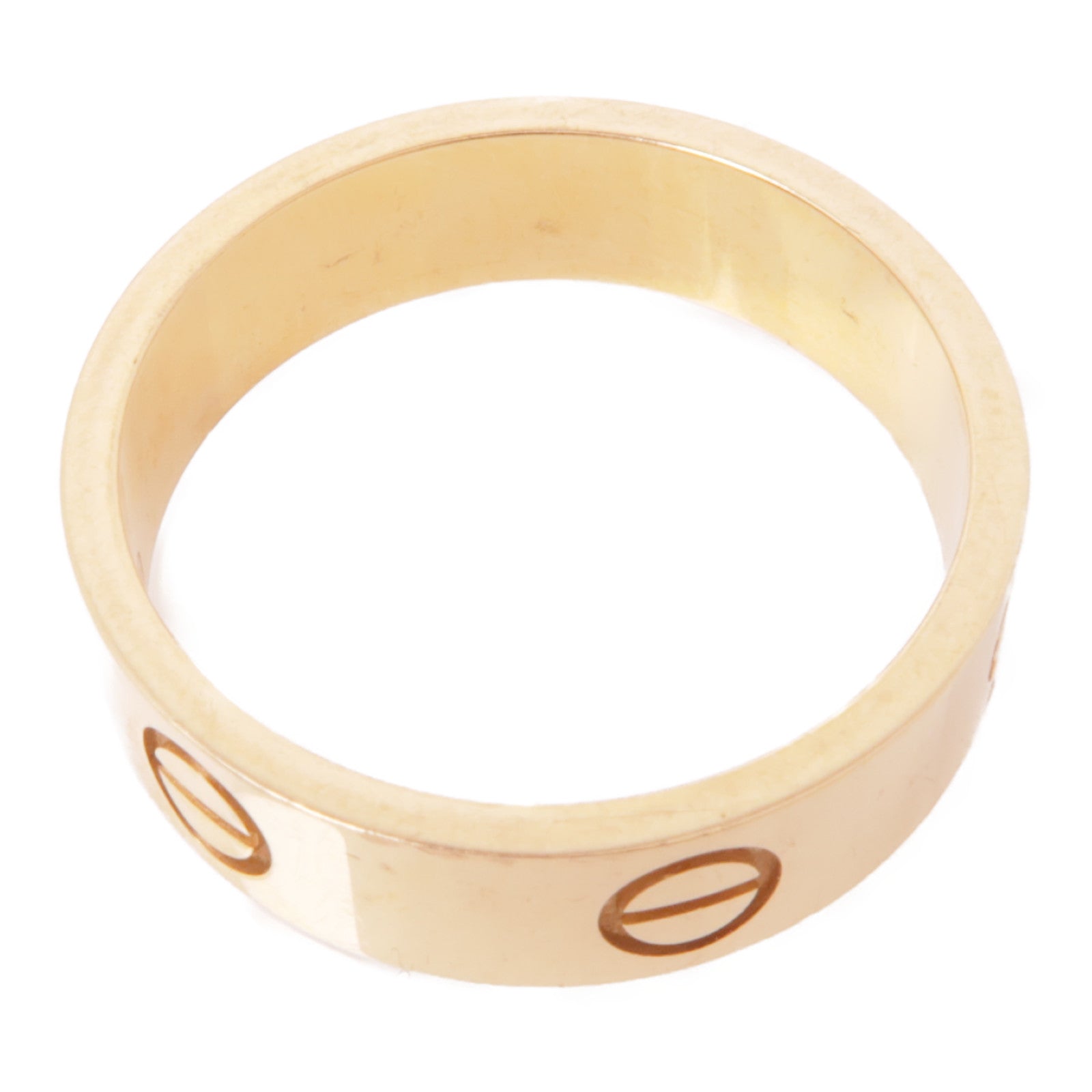 CARTIER 18K玫瑰金Love Ring戒指Cartier#58/US＃8.25