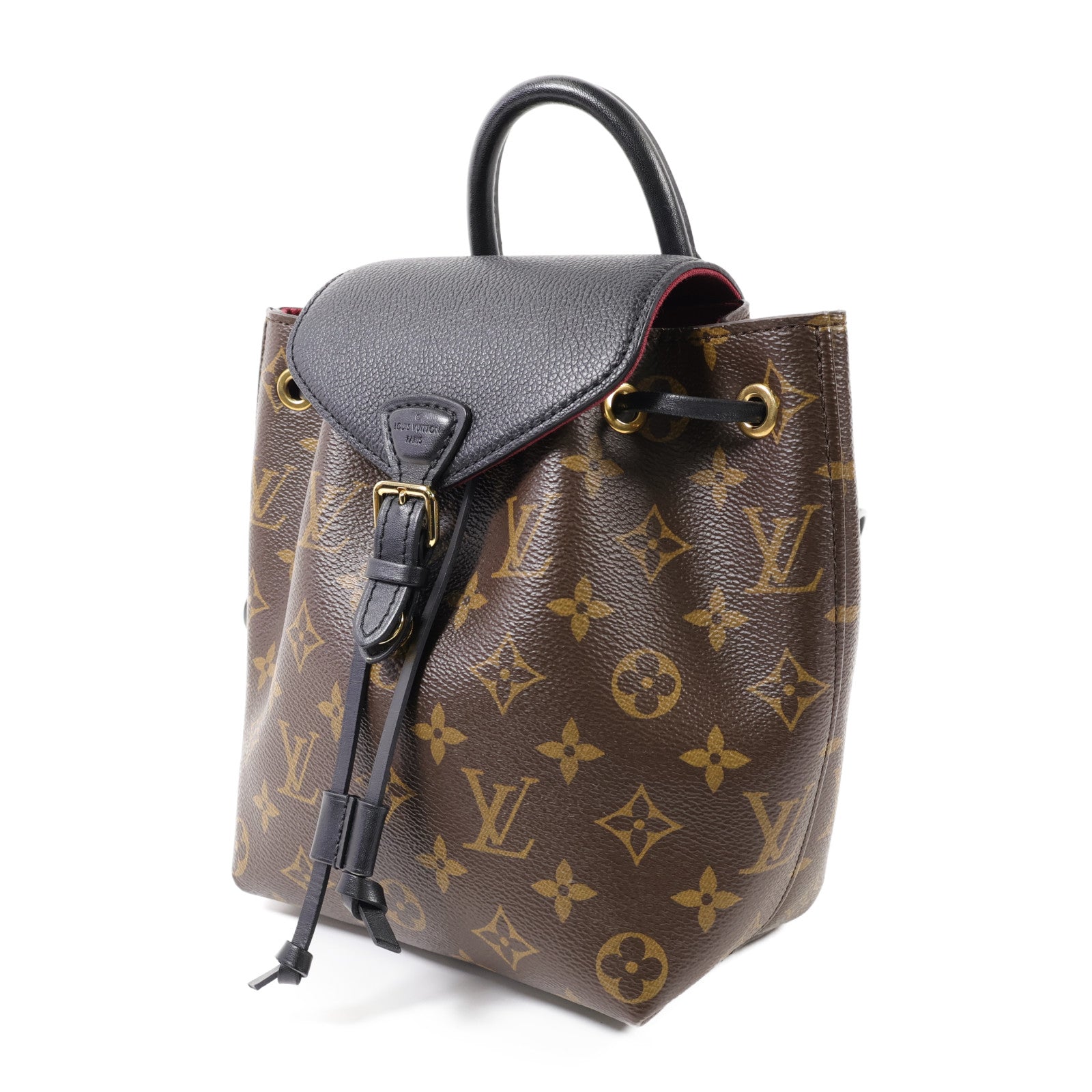 LOUIS VUITTON Monogram Montsouris BB金扣背包