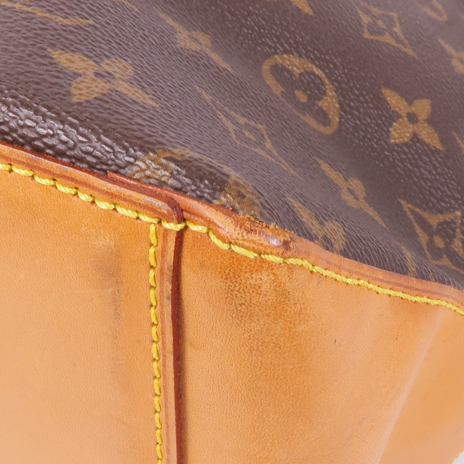 LOUIS VUITTON Monogram Cabas Mezzo金扣肩背袋/手挽袋棕色