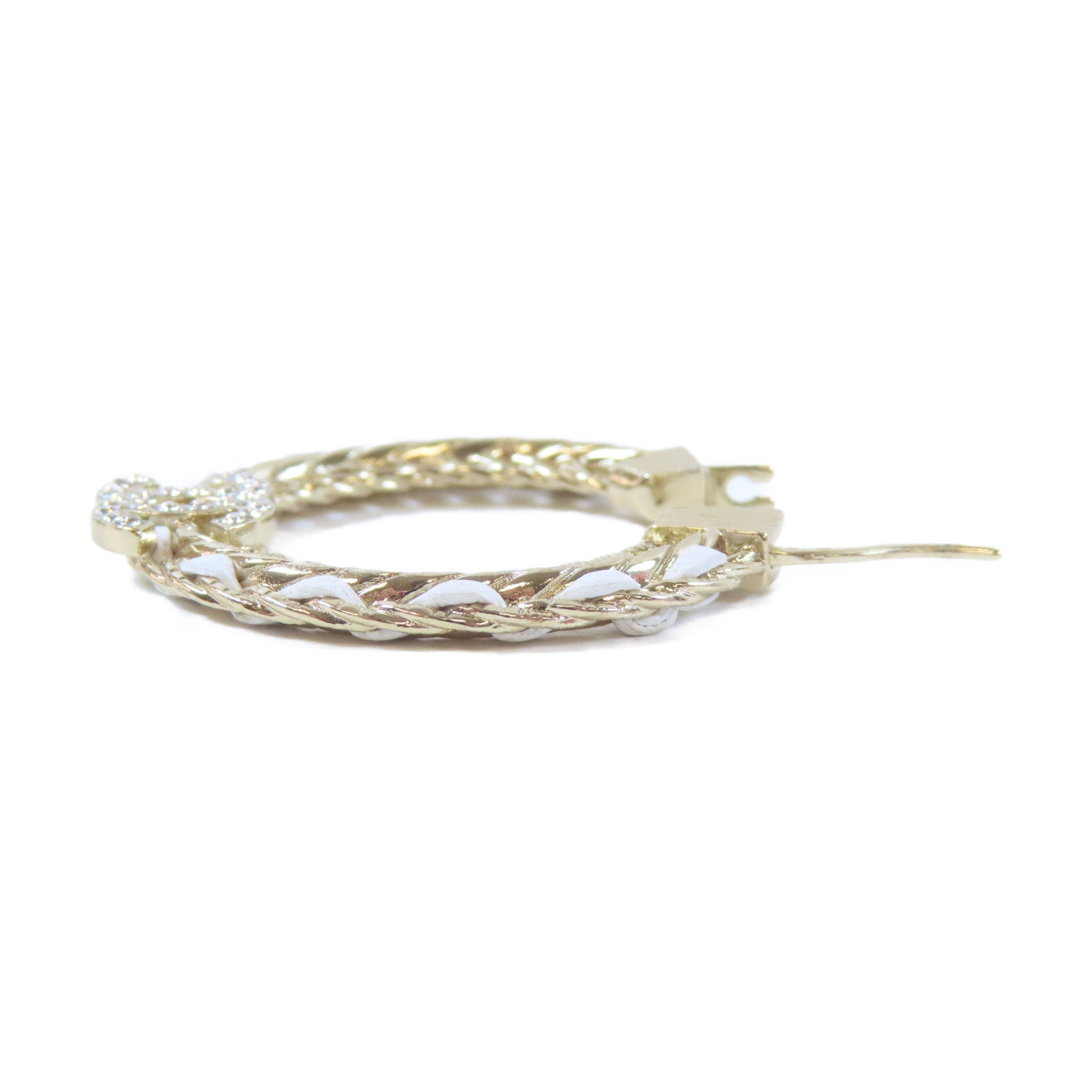 CHANEL 金屬Earrings耳環金色/白色
