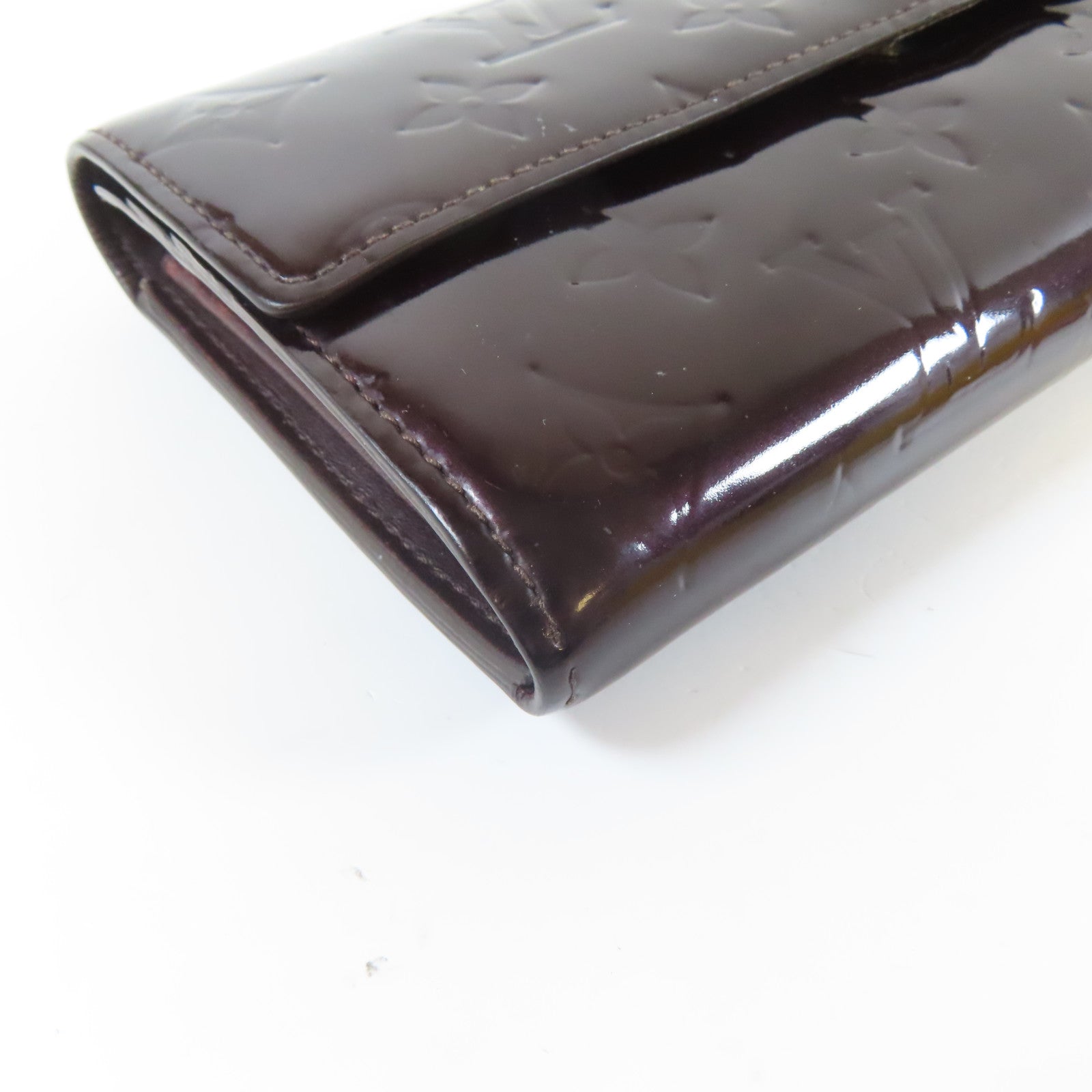 LOUIS VUITTON 【激減優惠】Vernis Long Wallet金扣長錢包黑色
