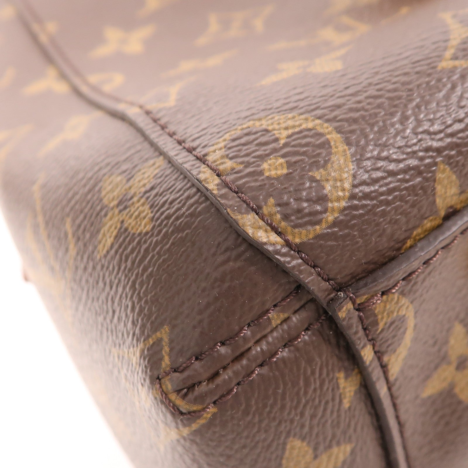 LOUIS VUITTON Monogram Montaigne BB金扣手挽肩背兩用袋棕色