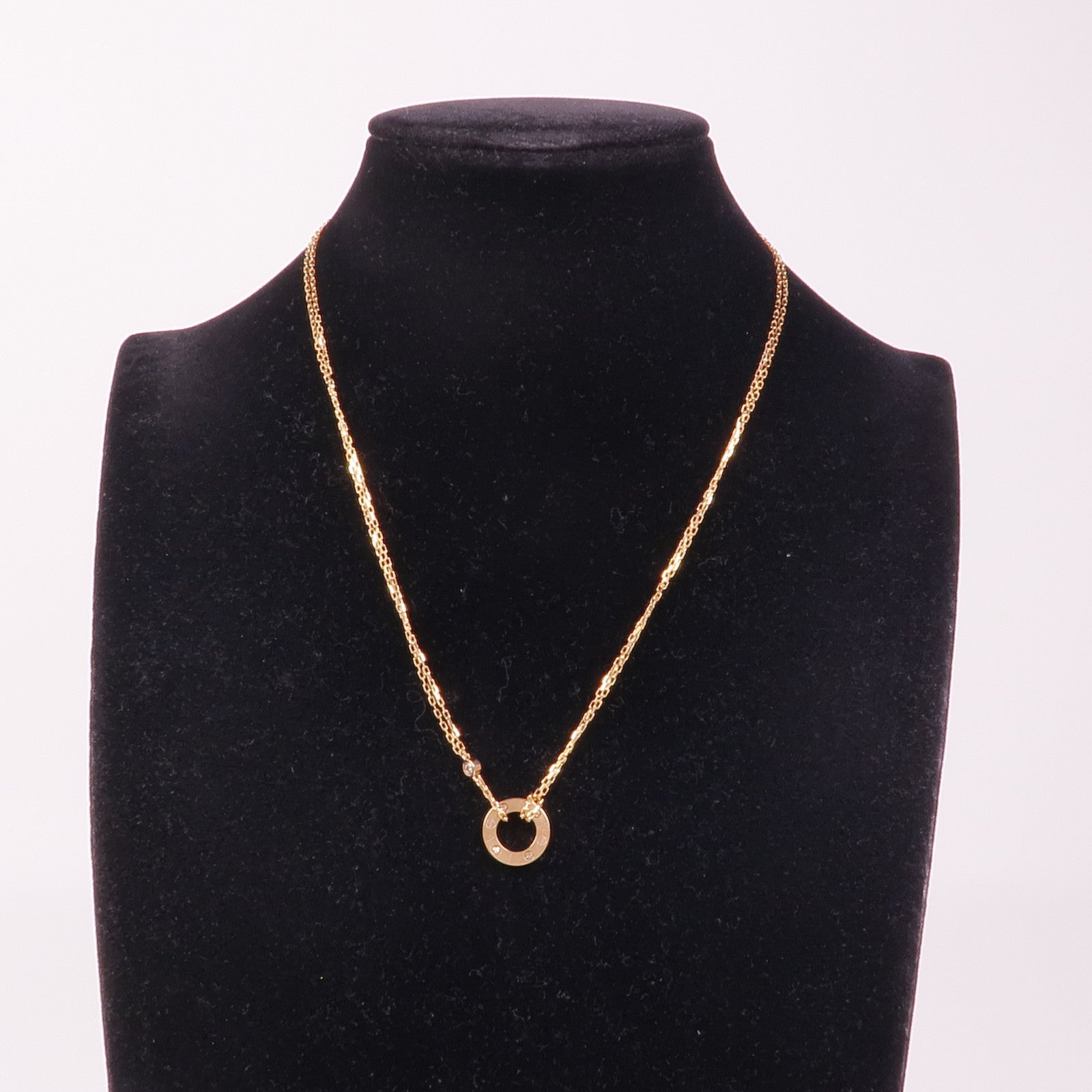 CARTIER 18K玫瑰金Diamond Necklace鑽石項鍊