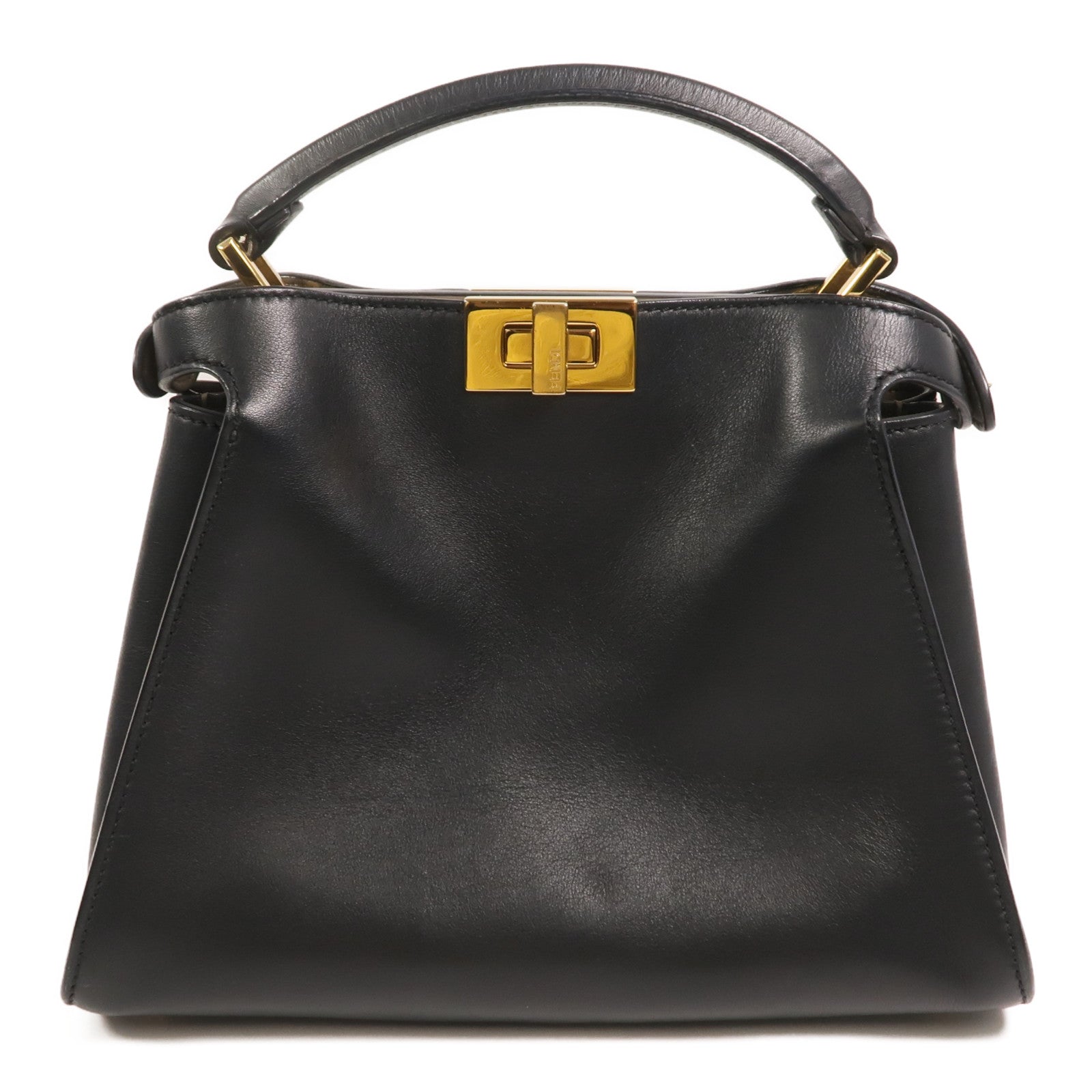 FENDI 牛皮皮革Peekaboo Small手挽肩背兩用袋