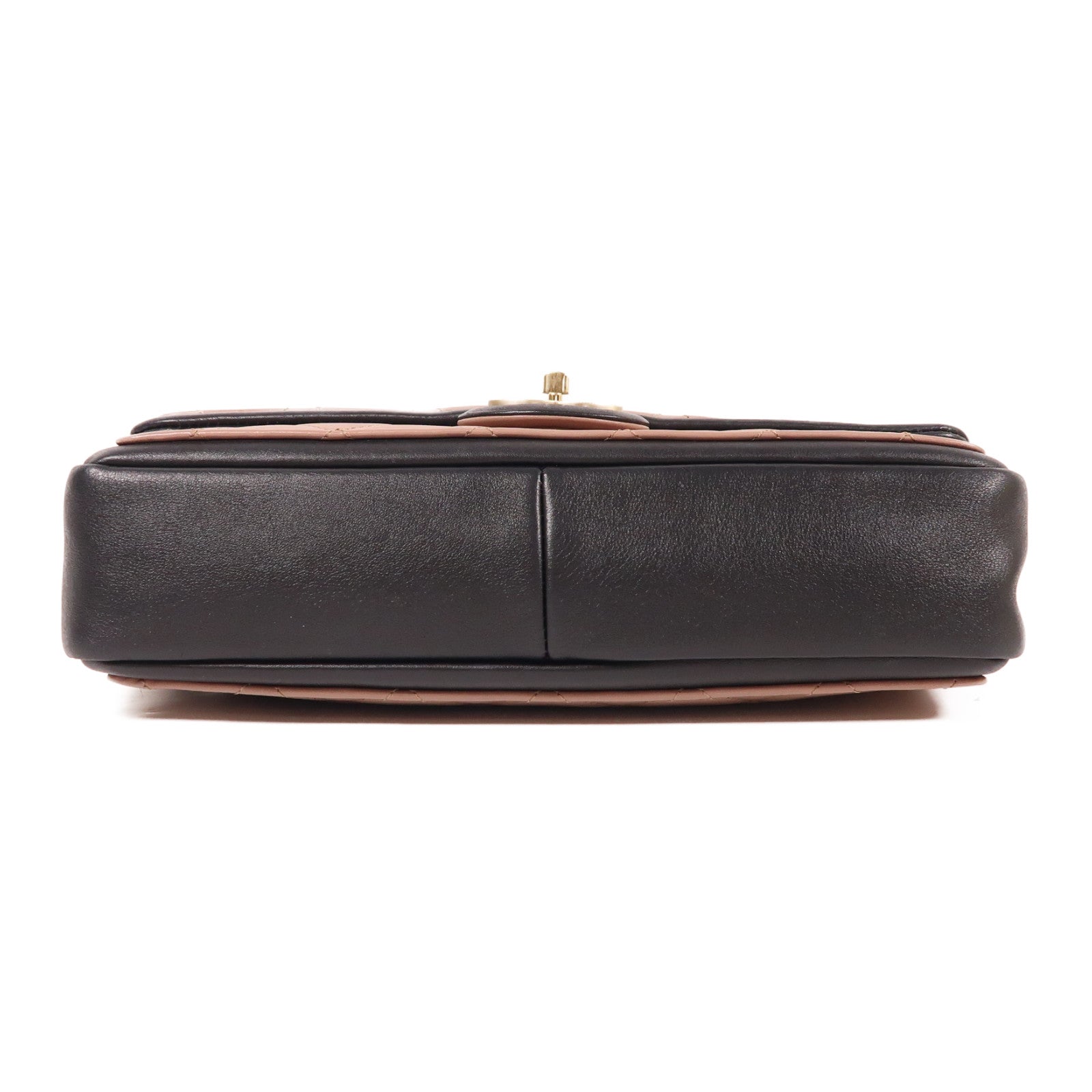 CHANEL CC GHW Chain Shoulder Bag Calfskin Leather