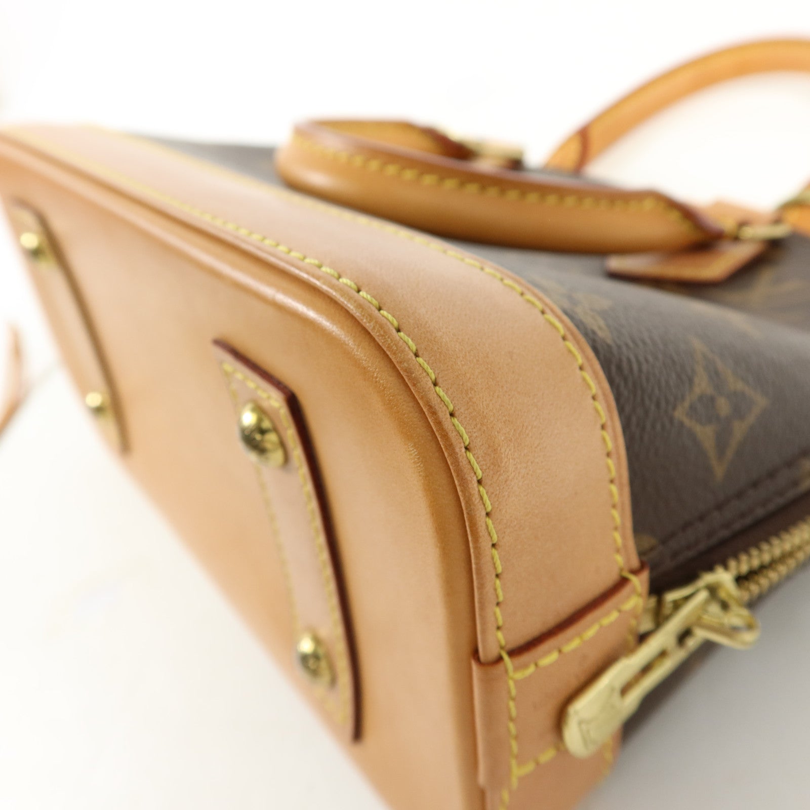 LOUIS VUITTON Monogram Alma BB金扣手挽肩背兩用袋