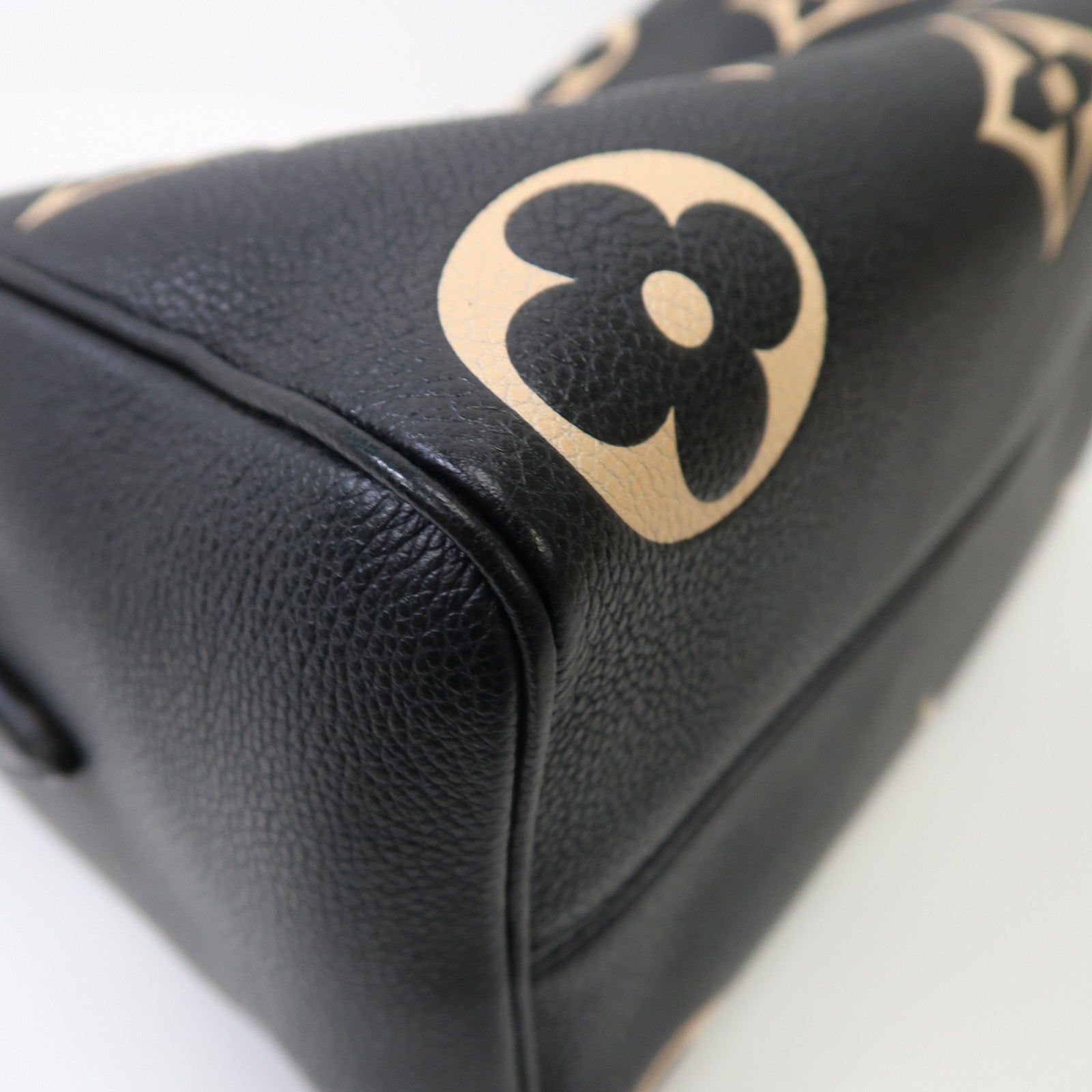 LOUIS VUITTON Monogram Empreinte Speedy Bandouliere 25金扣手挽肩背兩用袋黑色