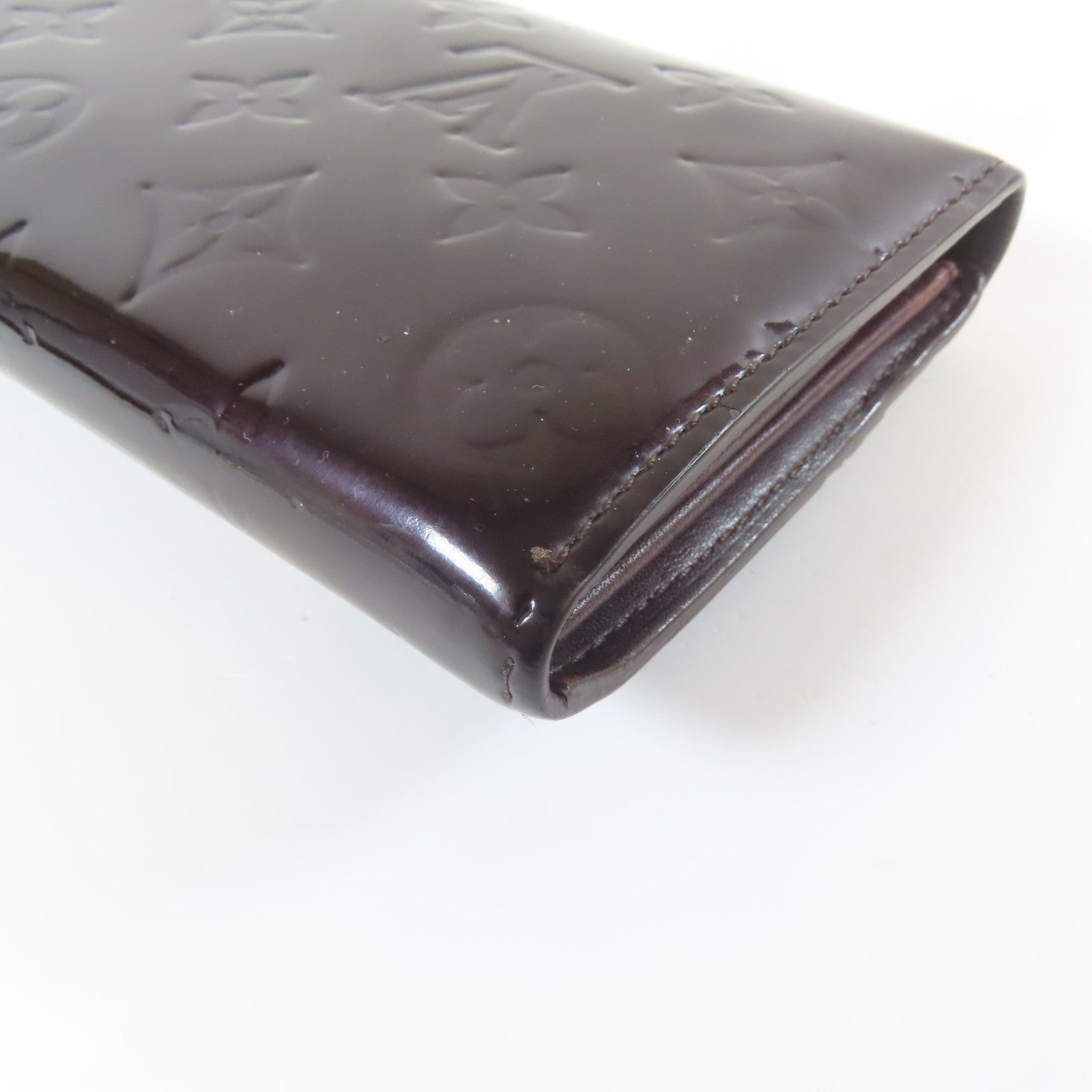 LOUIS VUITTON 【激減優惠】Vernis Long Wallet金扣長錢包黑色