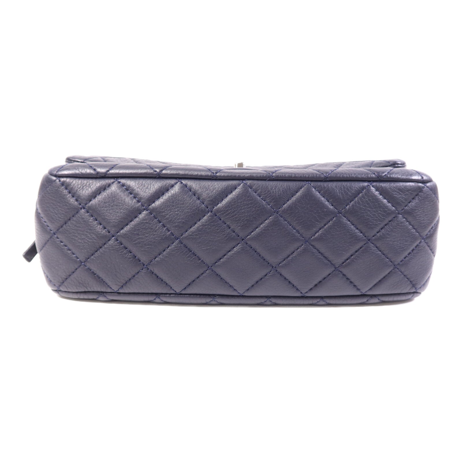 CHANEL 牛皮皮革Shoulder Bag銀扣鏈帶肩背袋