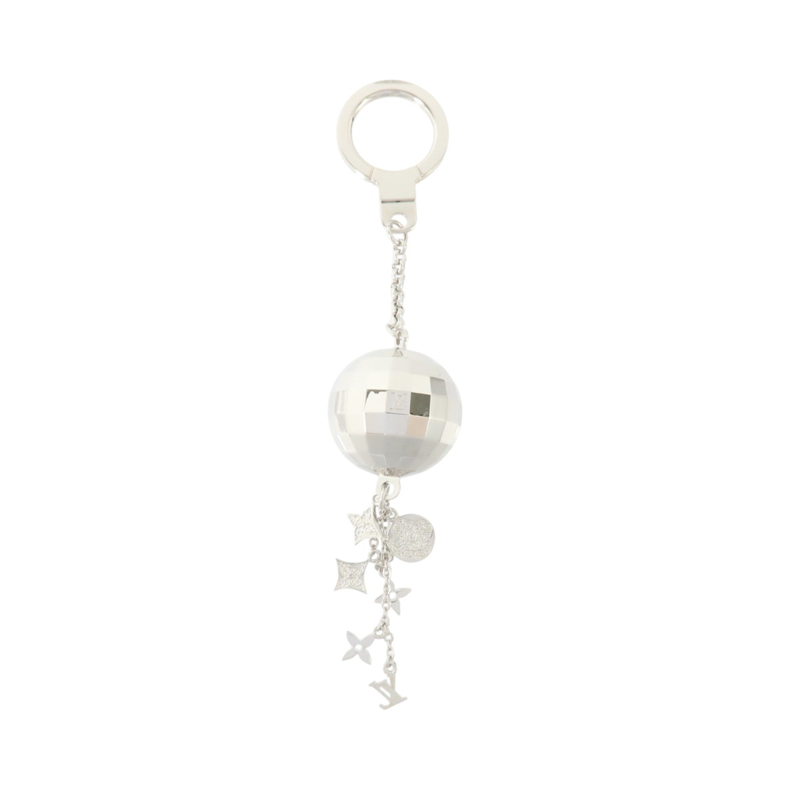 LOUIS VUITTON 金屬Porte-Cles Glitter Mirror Ball Charm掛飾